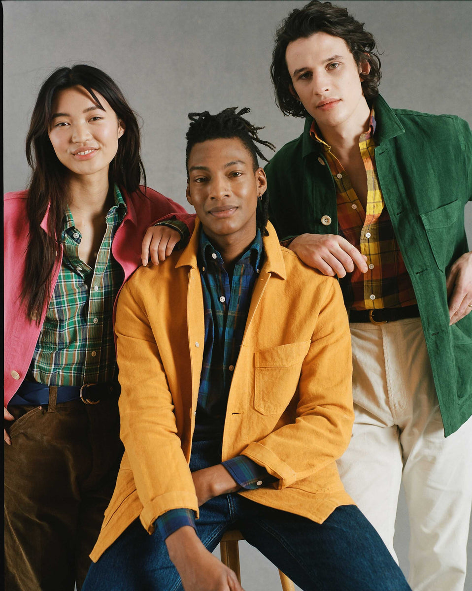 Japanese Linen Chore Jackets and Madras Shirts – Drakes