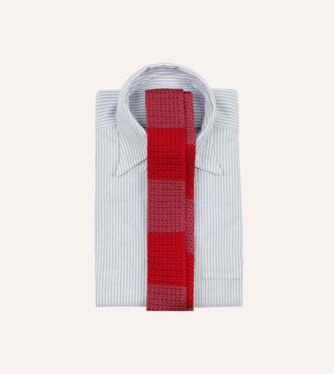 PINK RED NEAT SILK TIE