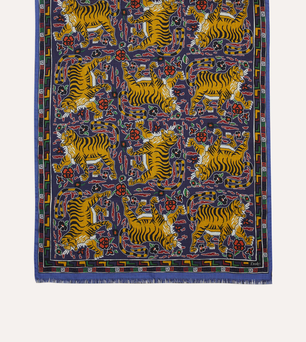 Blue & Orange Tiger Scarf main image 0