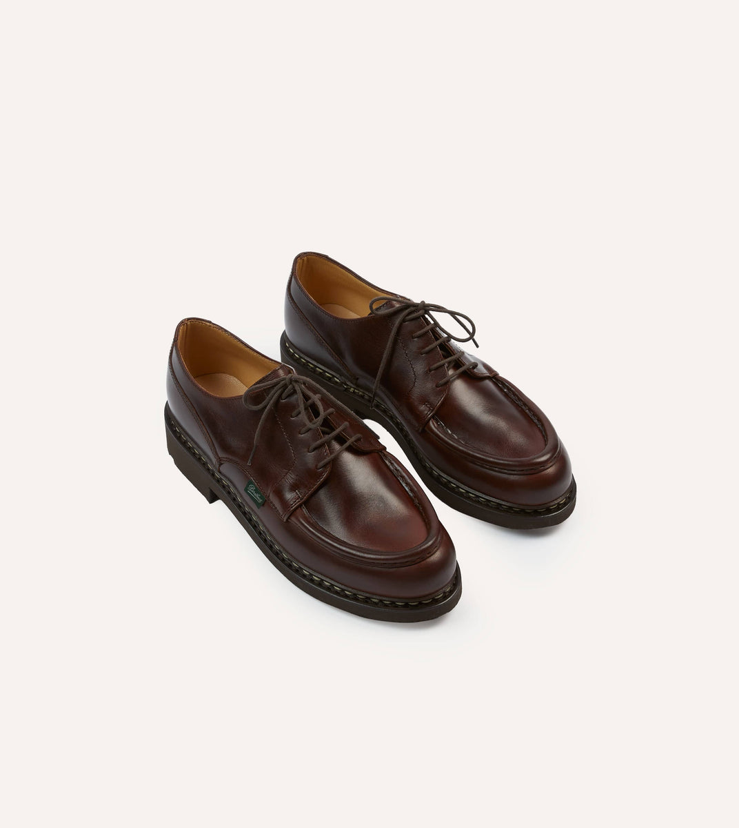 Paraboot Villandry Brown Calf Leather Derby Shoe – Drakes