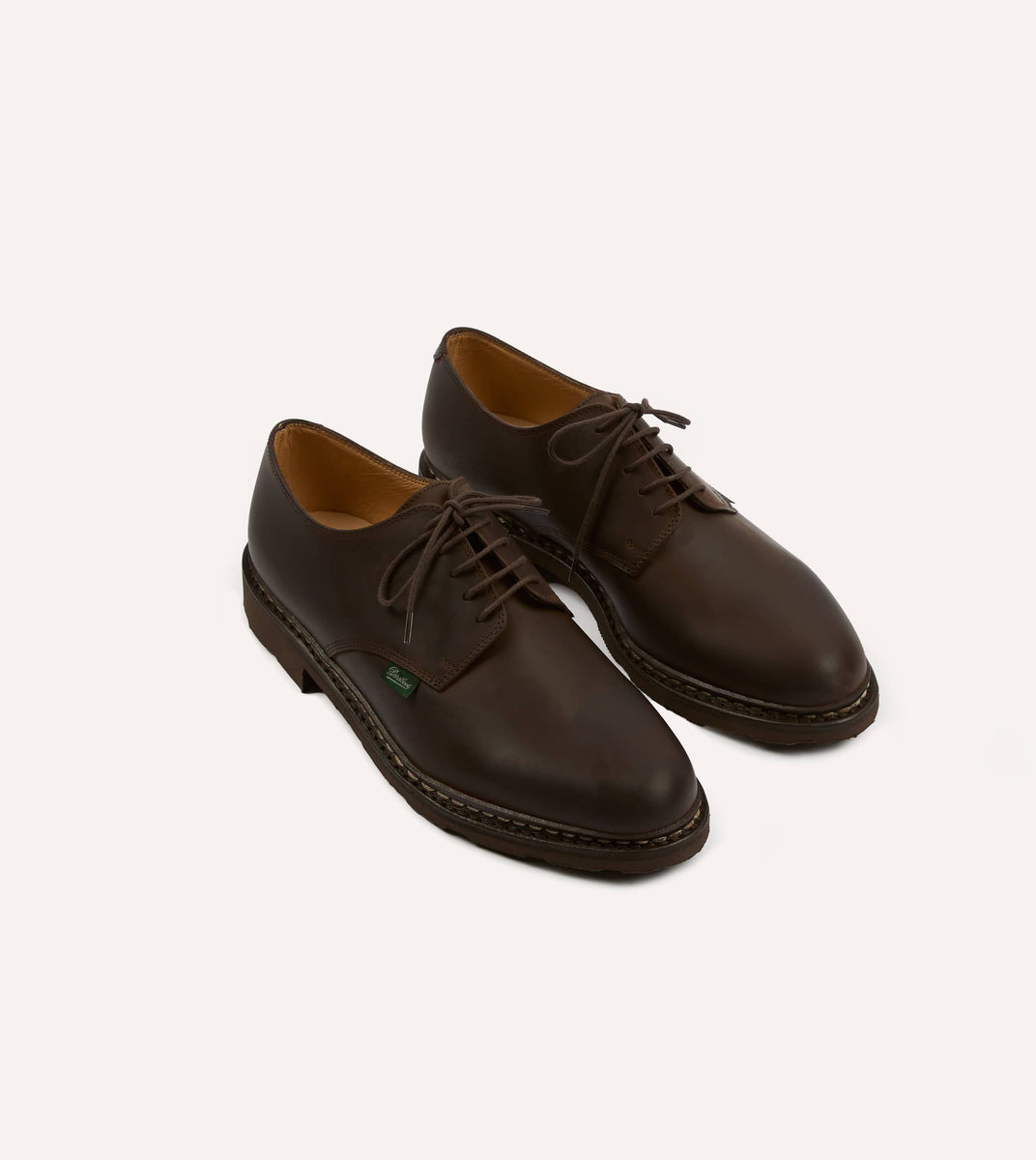 Paraboot Arles Marron Nubuck Leather Derby Shoe – Drakes