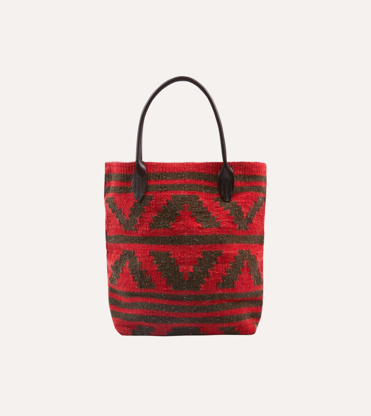 Chamula Antique Red Wool Blanket Tote