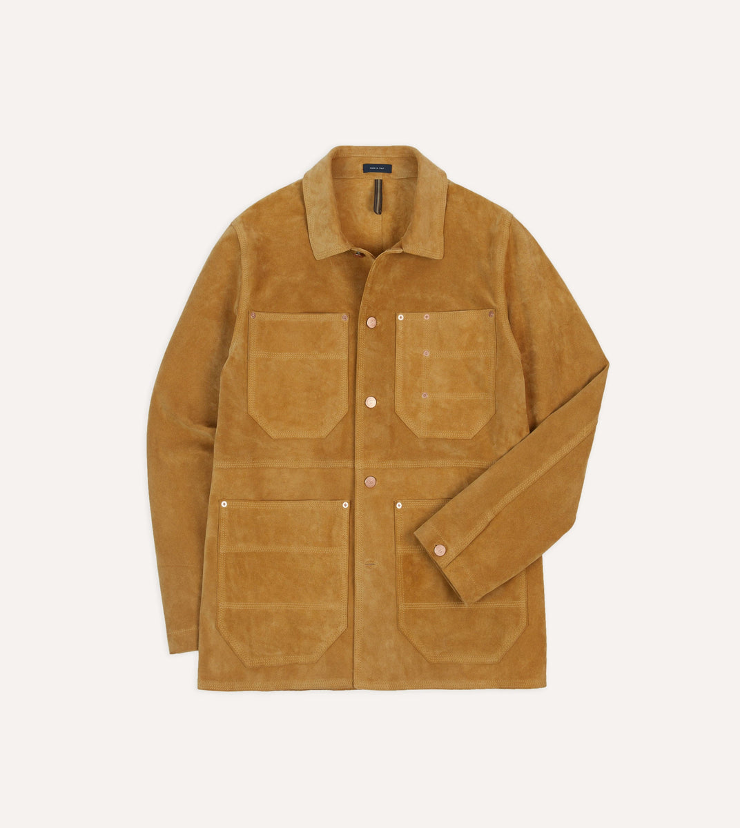 Sand Suede Welder Jacket – Drakes