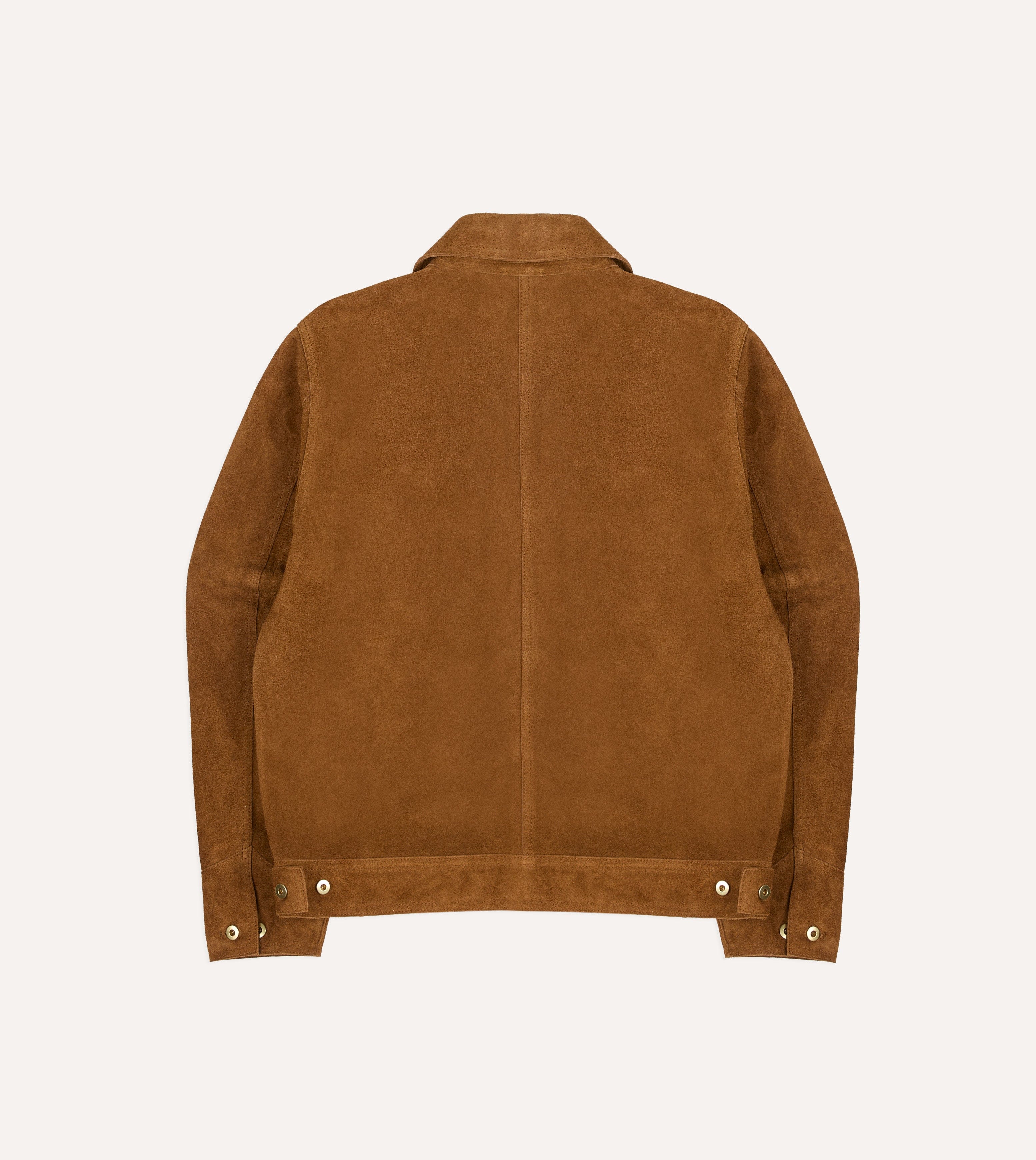 Snuff Raw Suede Blouson Jacket