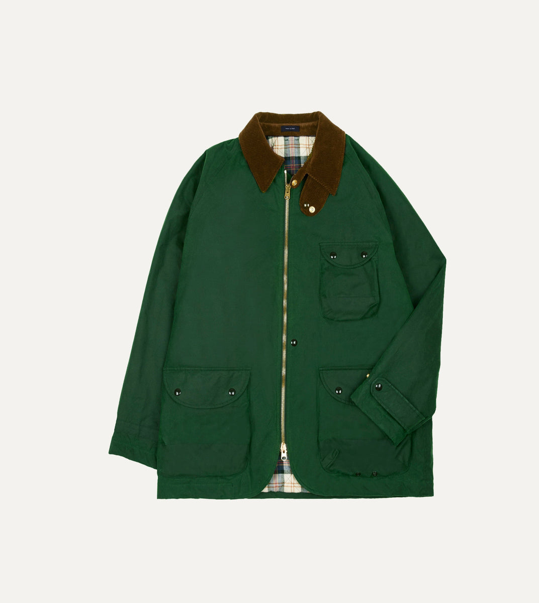 Green Waxed Coverall Jacket – Drakes