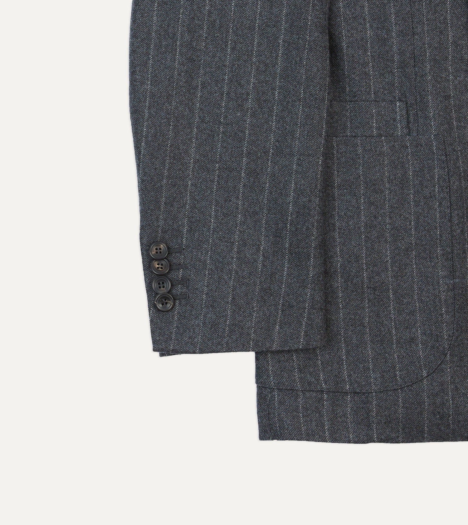 ALD / Drake's Double Breasted Chalkstripe Suit Jacket