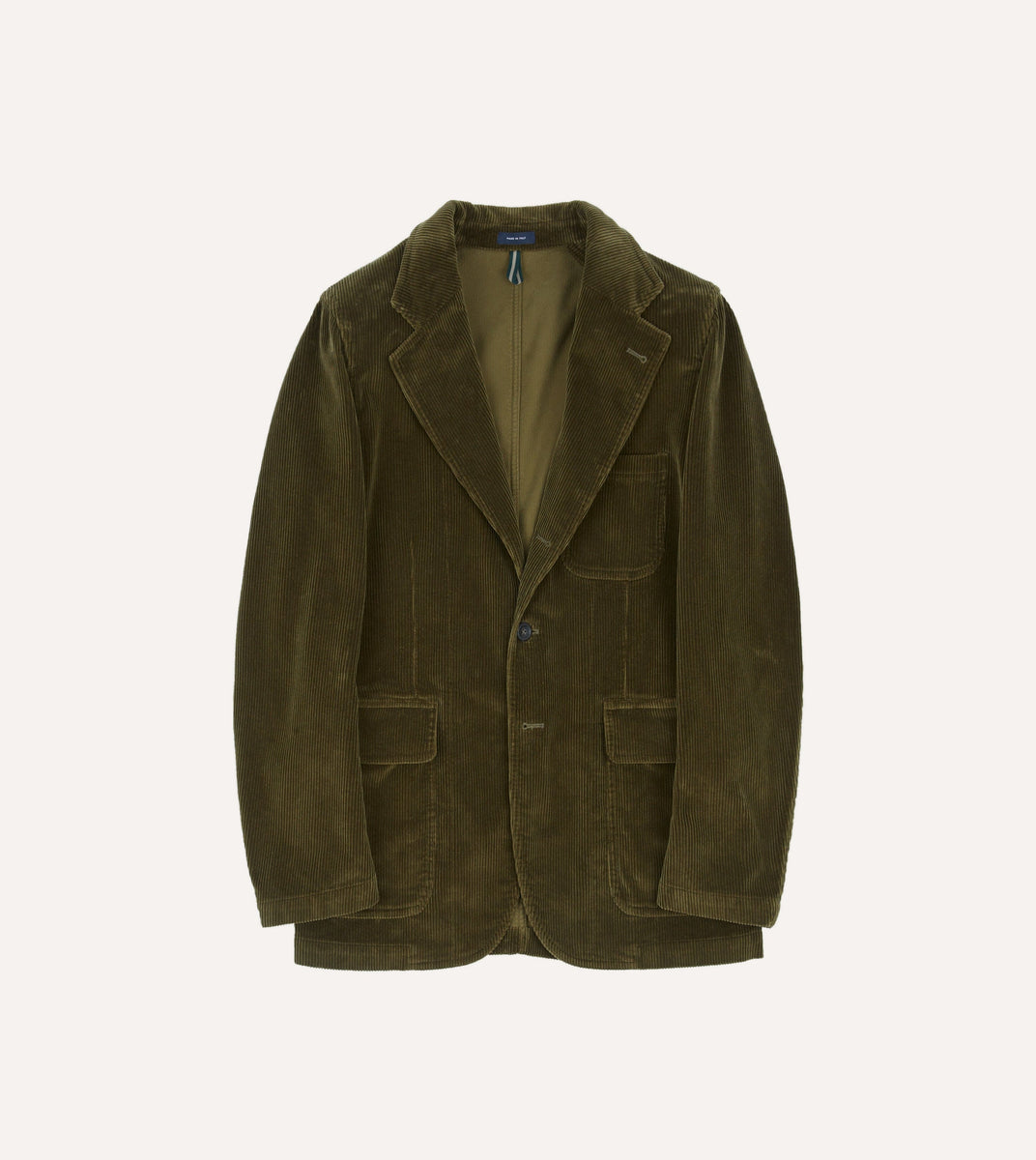 Olive Cotton Corduroy Games Blazer Mk. I – Drakes