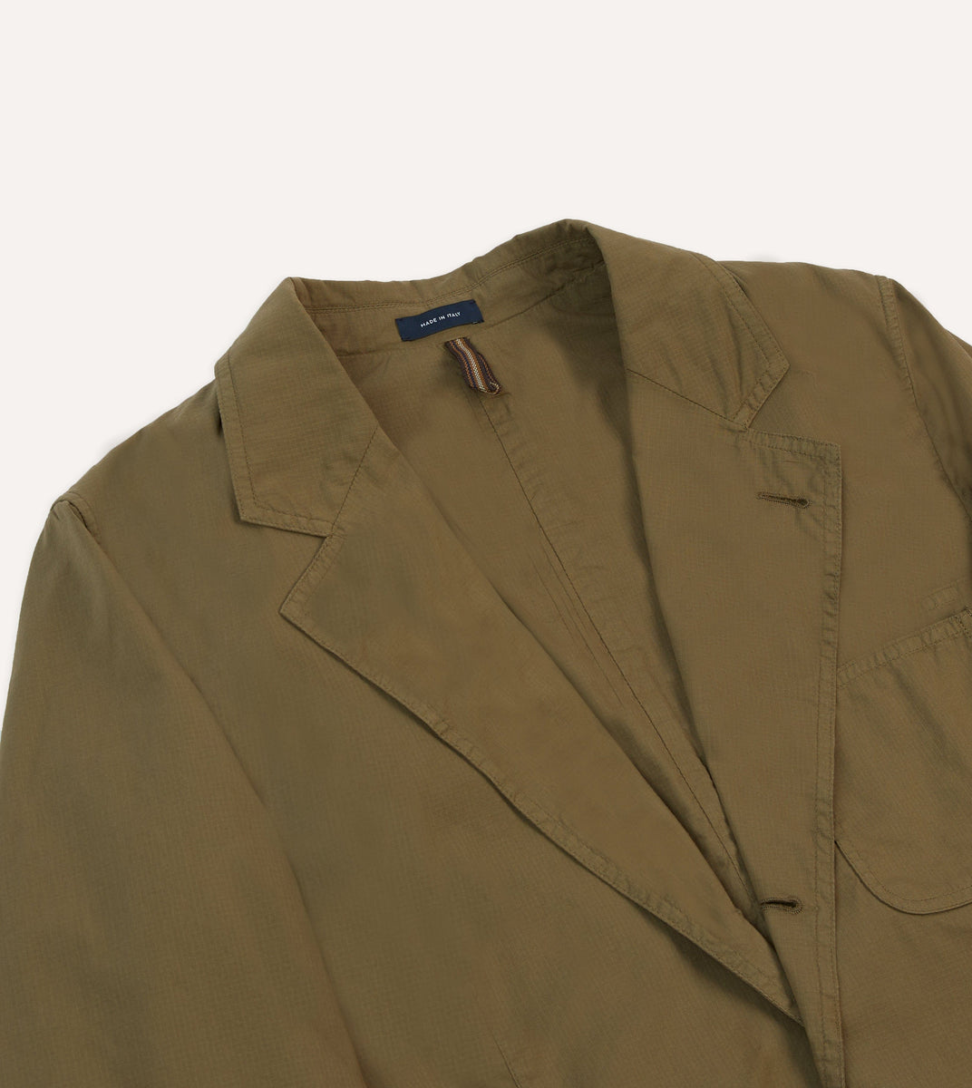 Olive Ripstop Cotton Games Blazer Mk. VIII – Drakes
