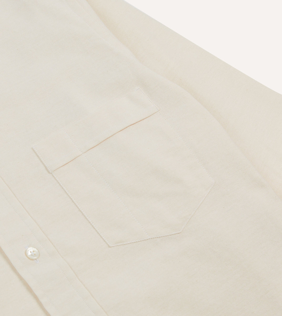 Asymmetric Point Collar Shirt in Cream
