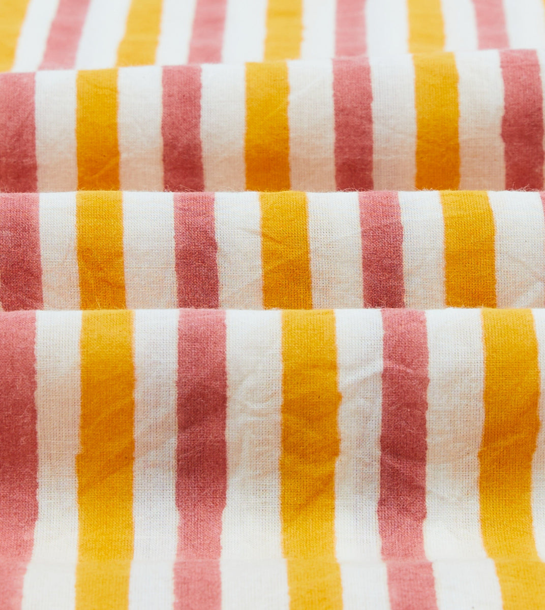 Syble Cotton Striped Collared Top - Pink main image 1