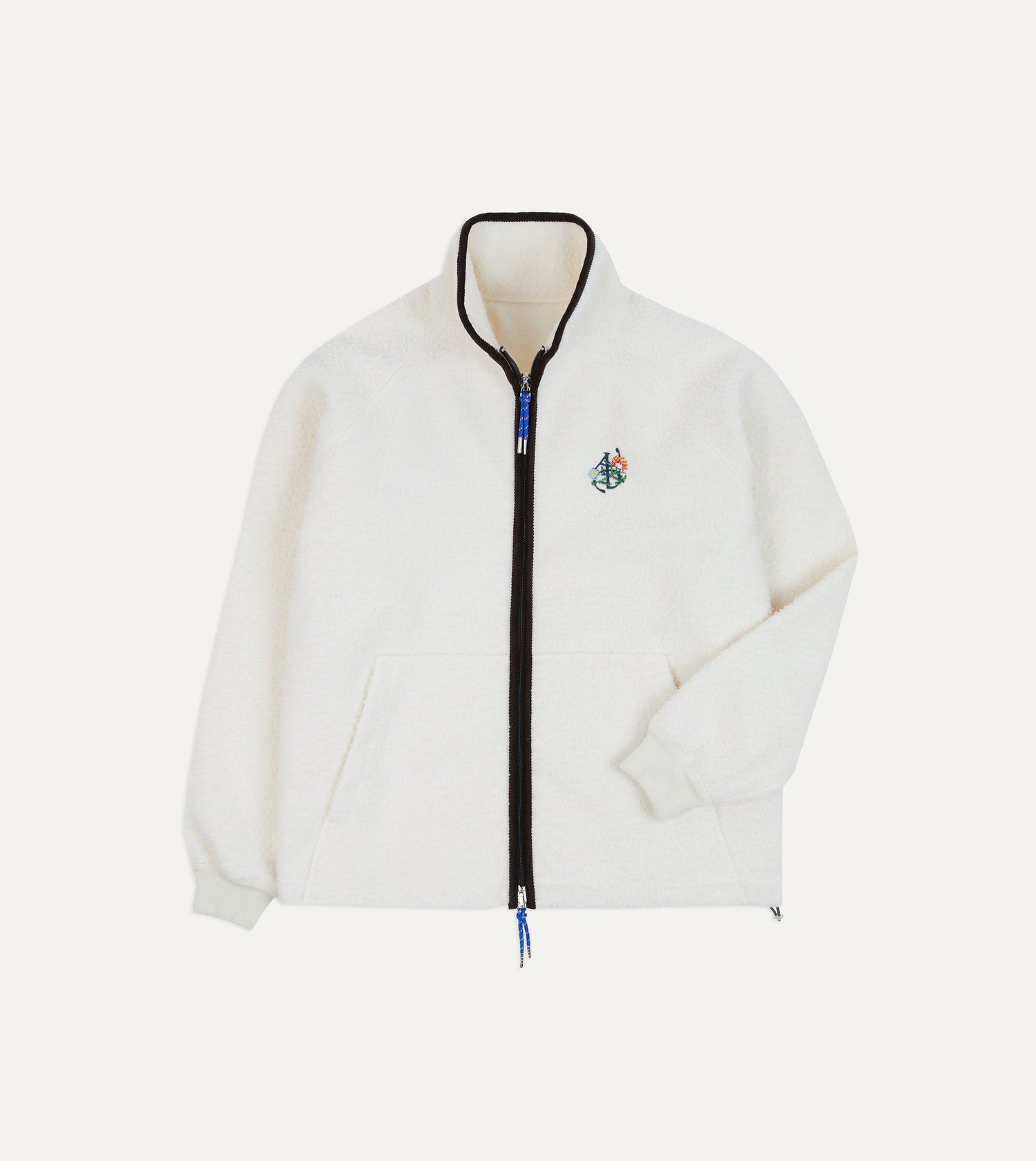 ALD / Drake's Casentino Wool Full Zip Fleece Jacket