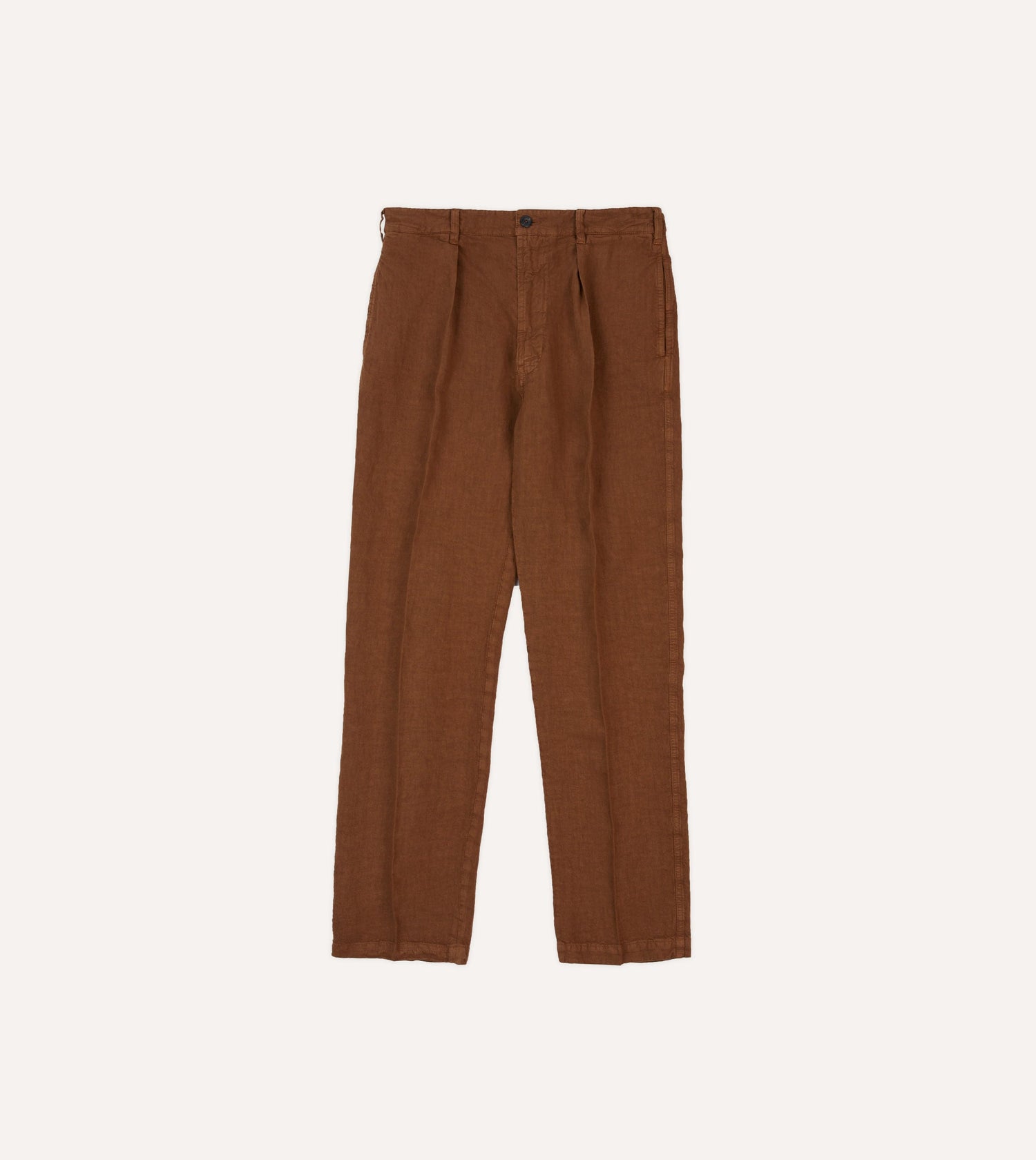 Brown Linen Games Trousers