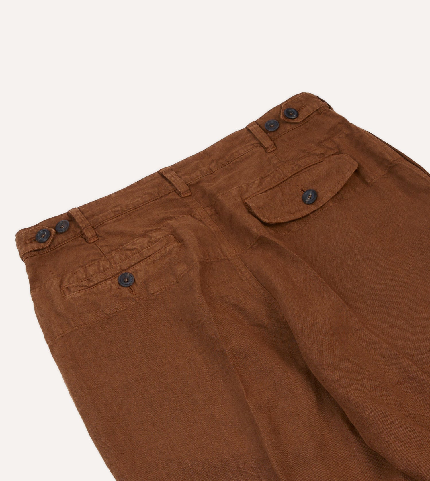 Brown Linen Games Trousers