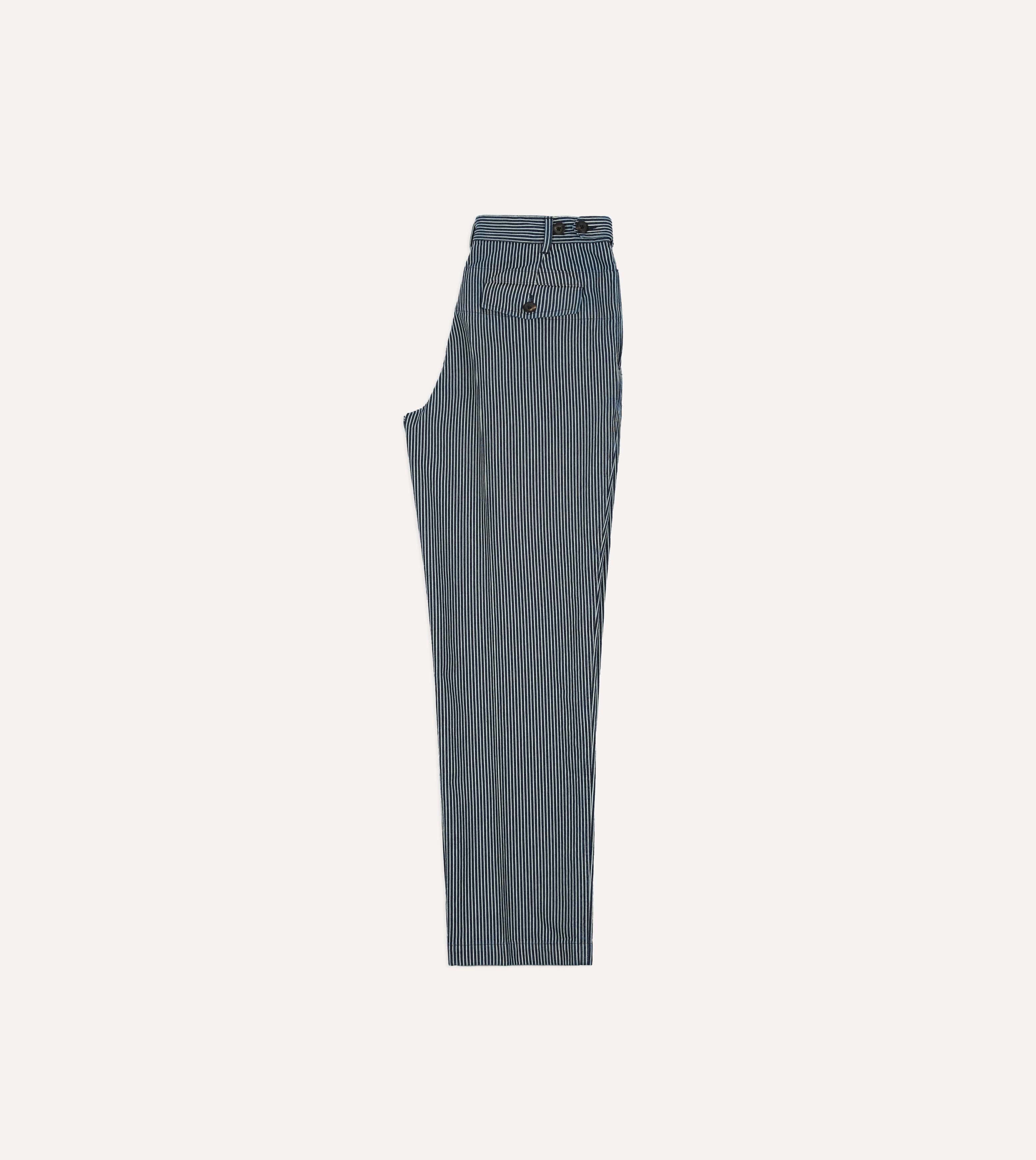 Indigo Hickory Stripe Games Trouser