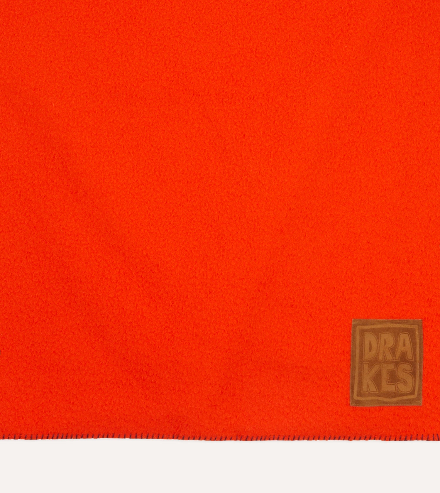 Orange Casentino Wool Blanket