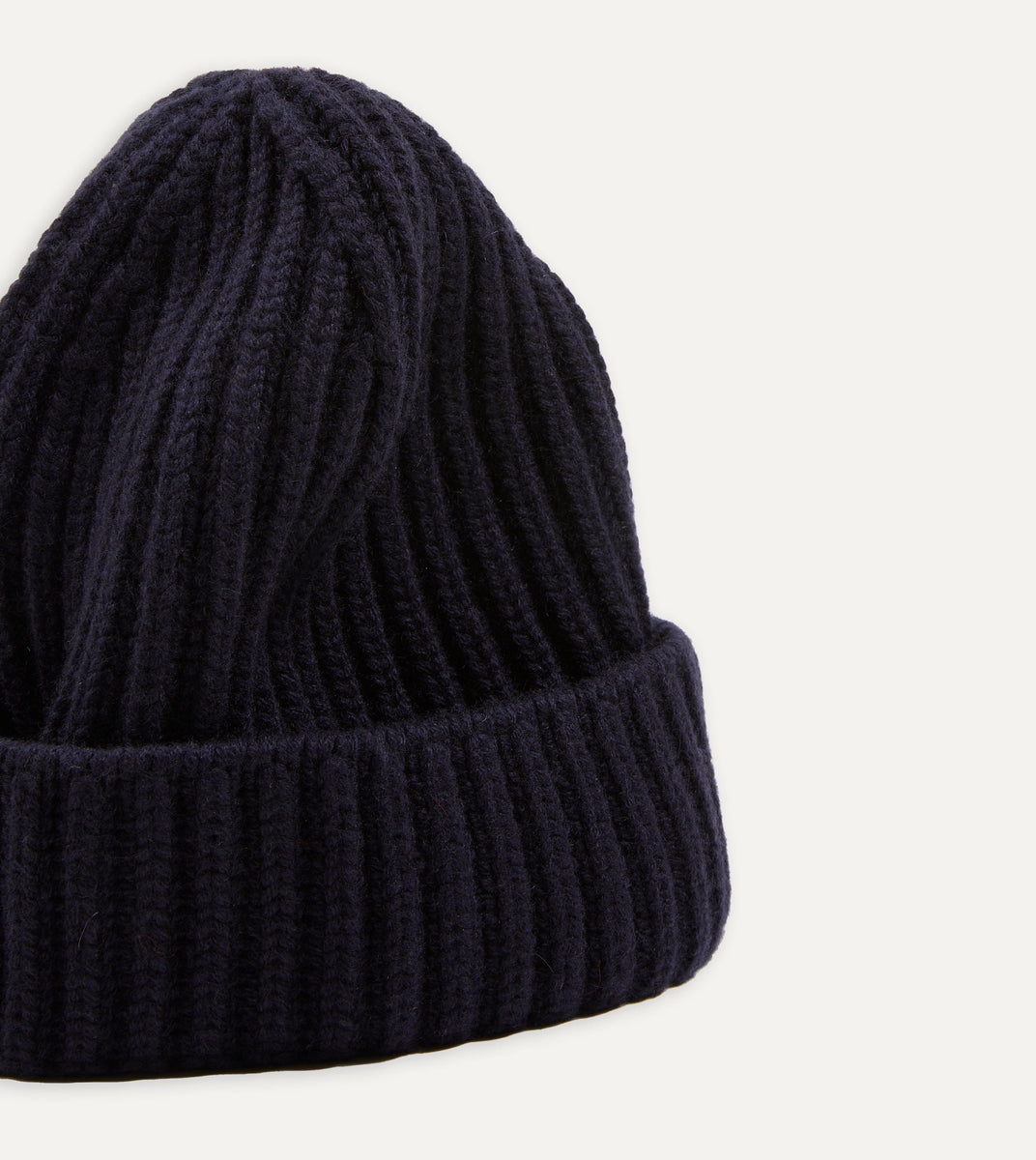 Cashmere Ribbed Hat in Steel | Accessories | Brora Fashion
