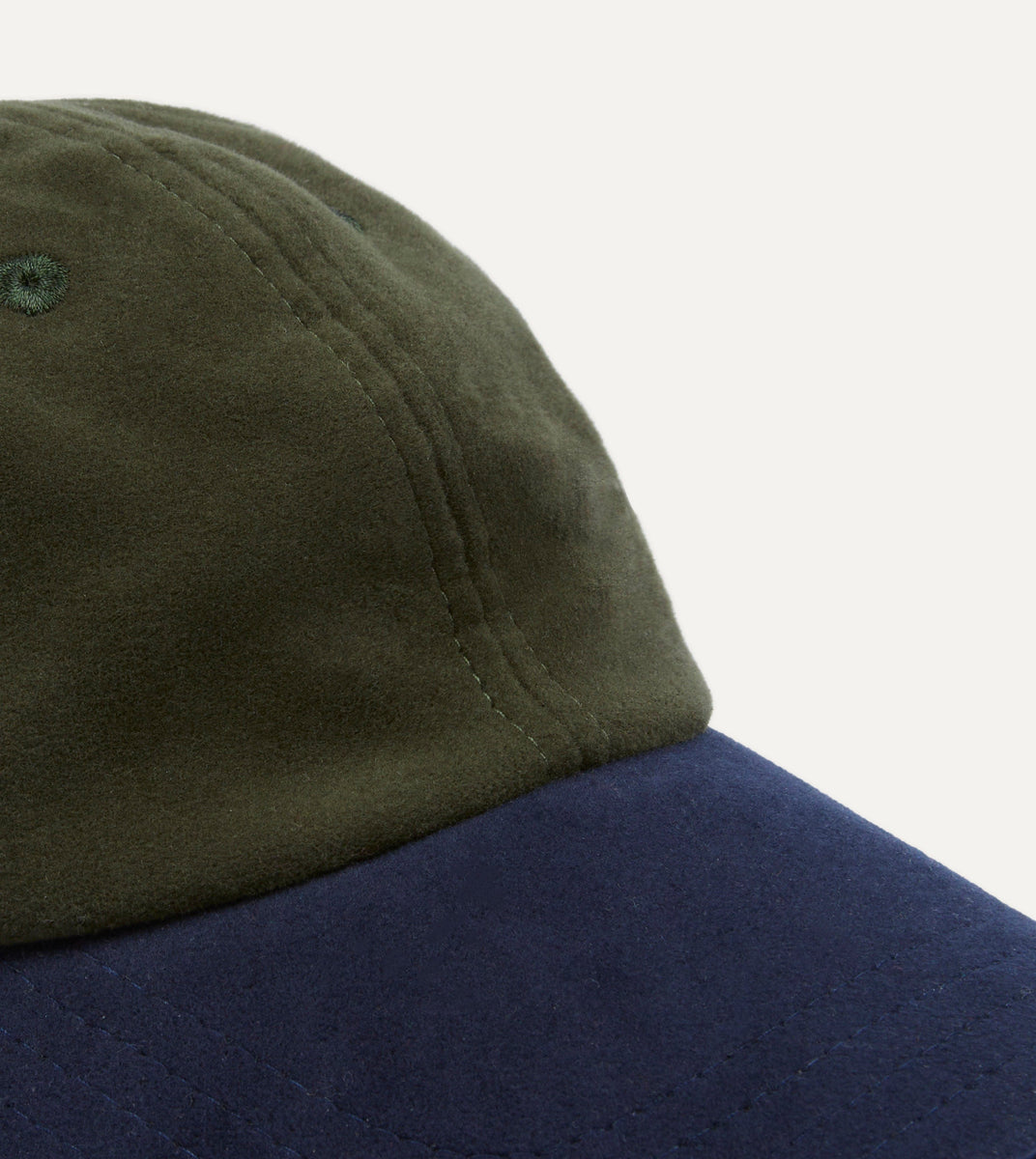 St. JOHN by Drake's Green Moleskin 'TAIL' Baseball Cap Drakes
