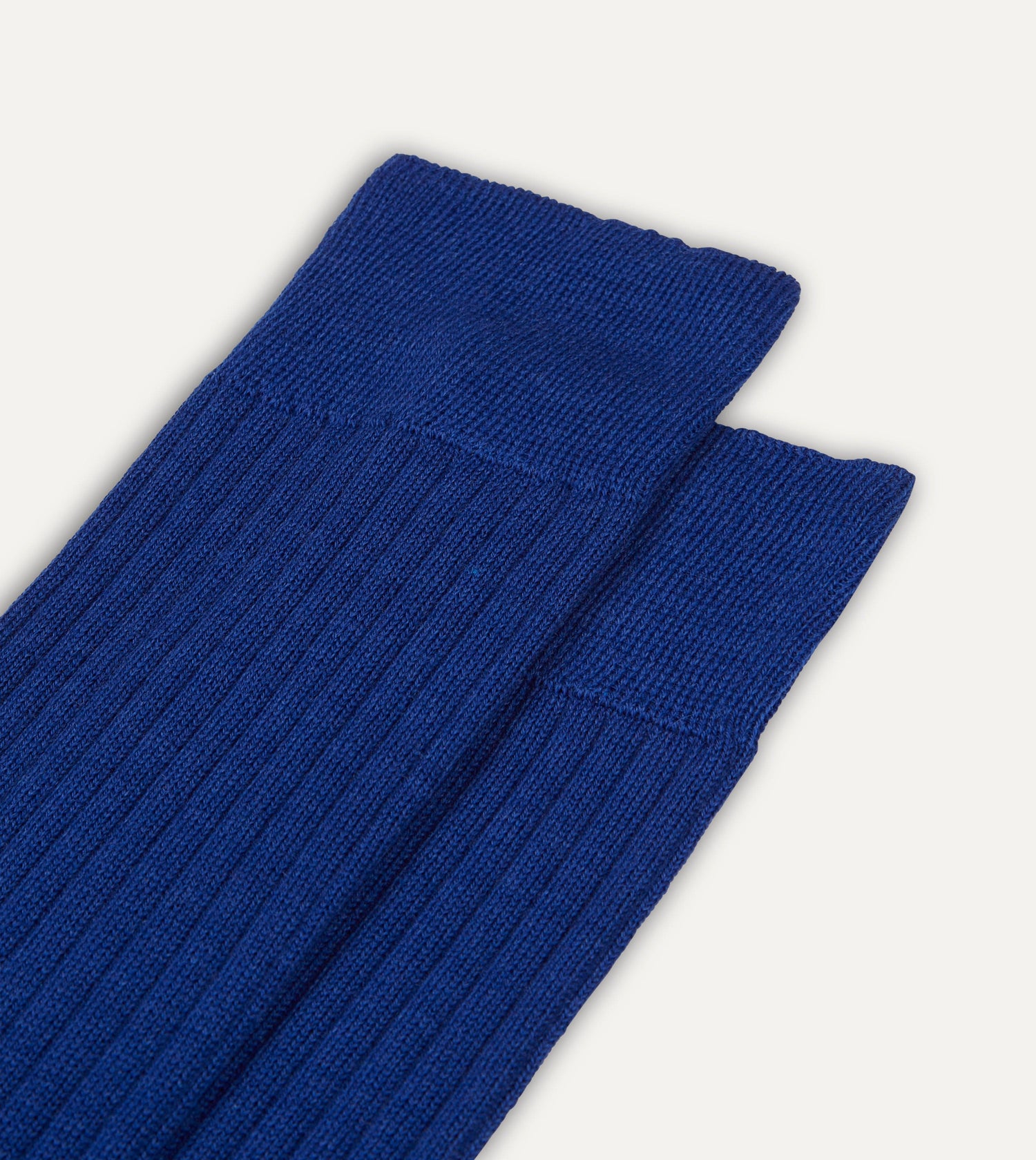 Royal Blue Wool Over-the-Calf Socks