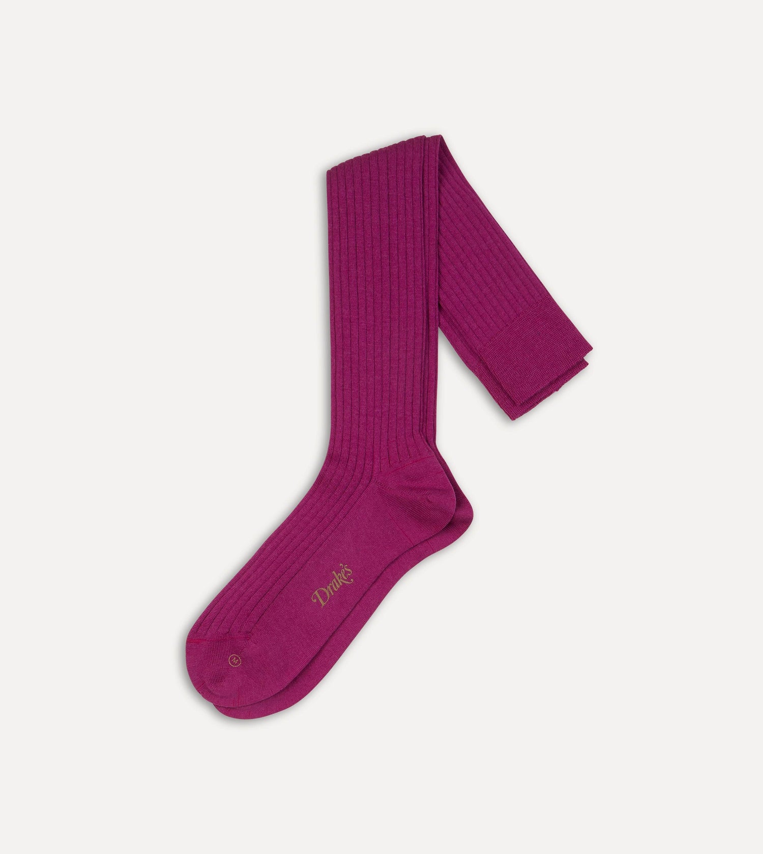Magenta Wool Over-the-Calf Socks