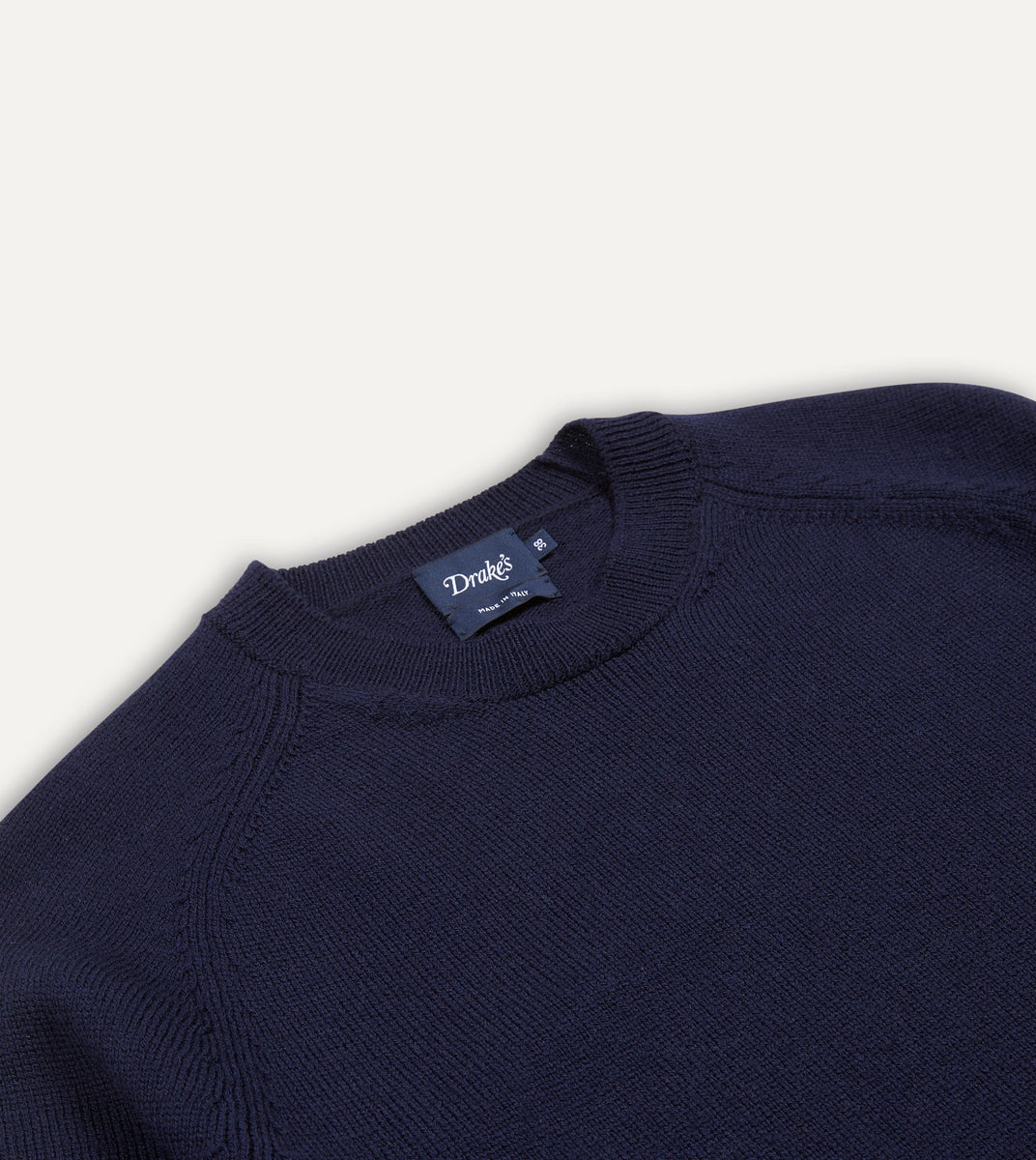 Drake's ネイビー クルーネック スウェット Navy Merino Crew Neck Jumper – Drakes