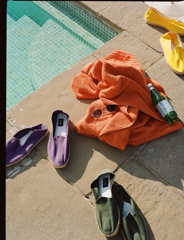 Espadrilles, in Cotton and Suede