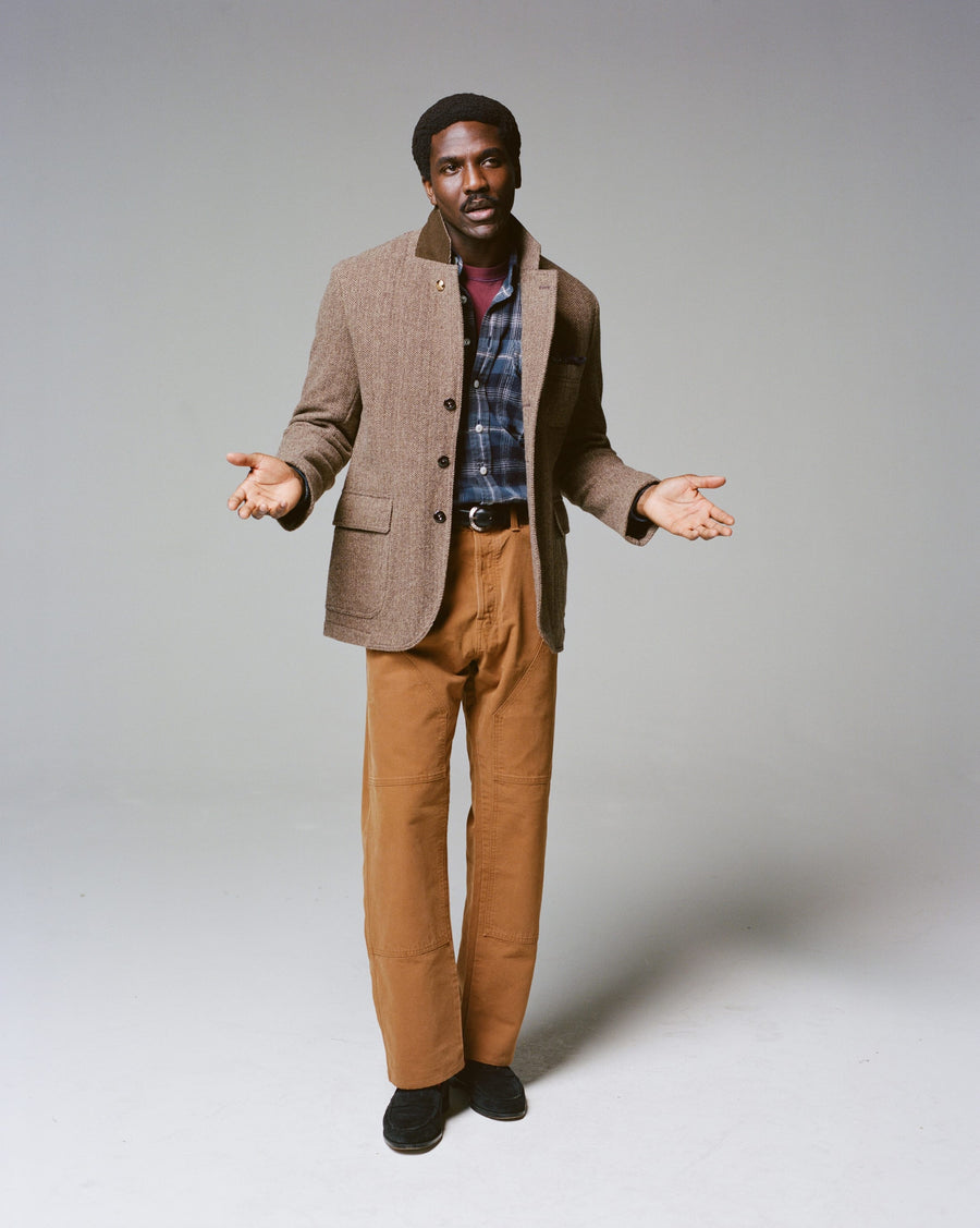 Brown Herringbone Tweed Games Blazer Mk. VII