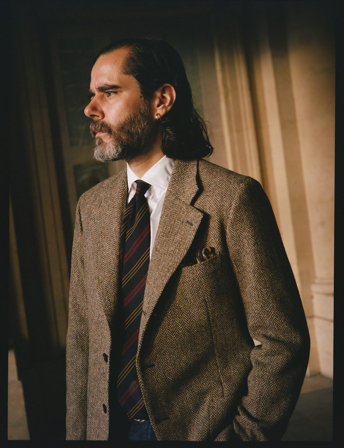 Green Herringbone Harris Tweed® Blazer