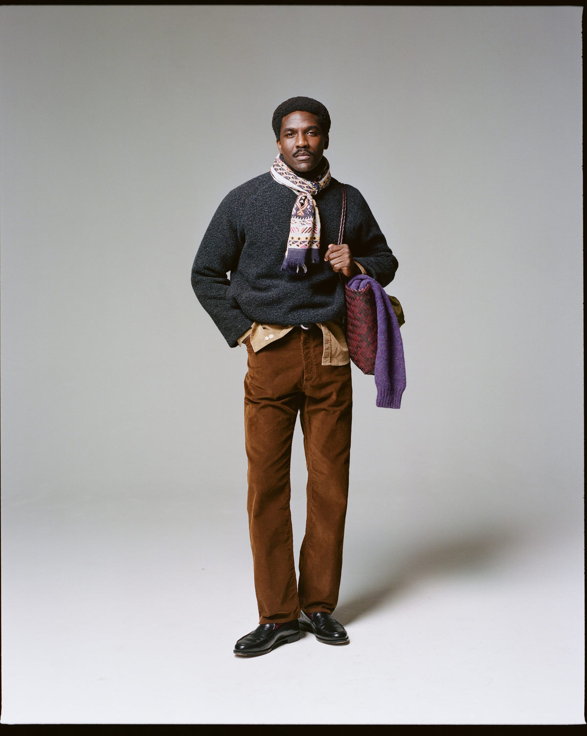 Brown Corduroy Painter Pants