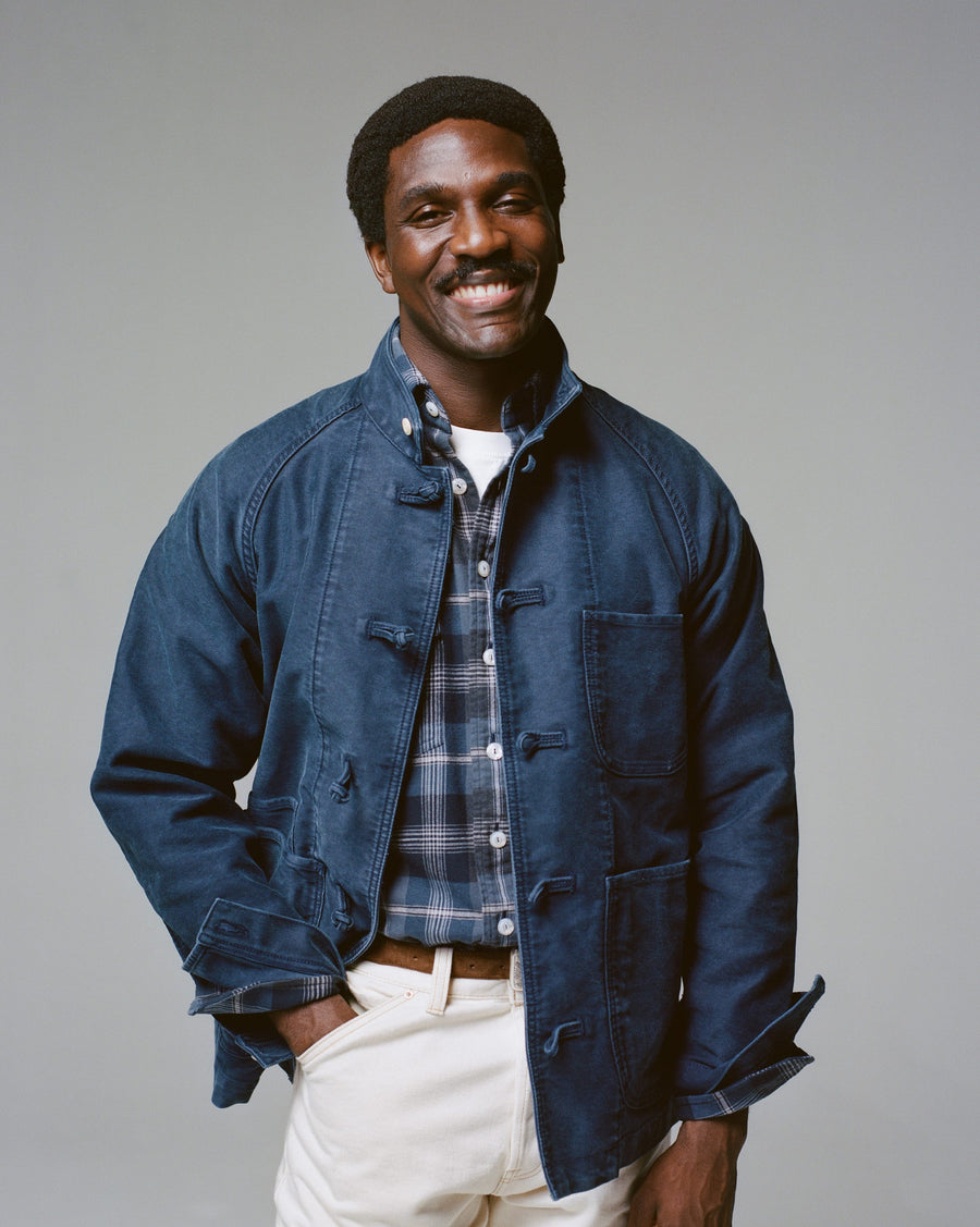 Navy Moleskin Artist Chore Jacket