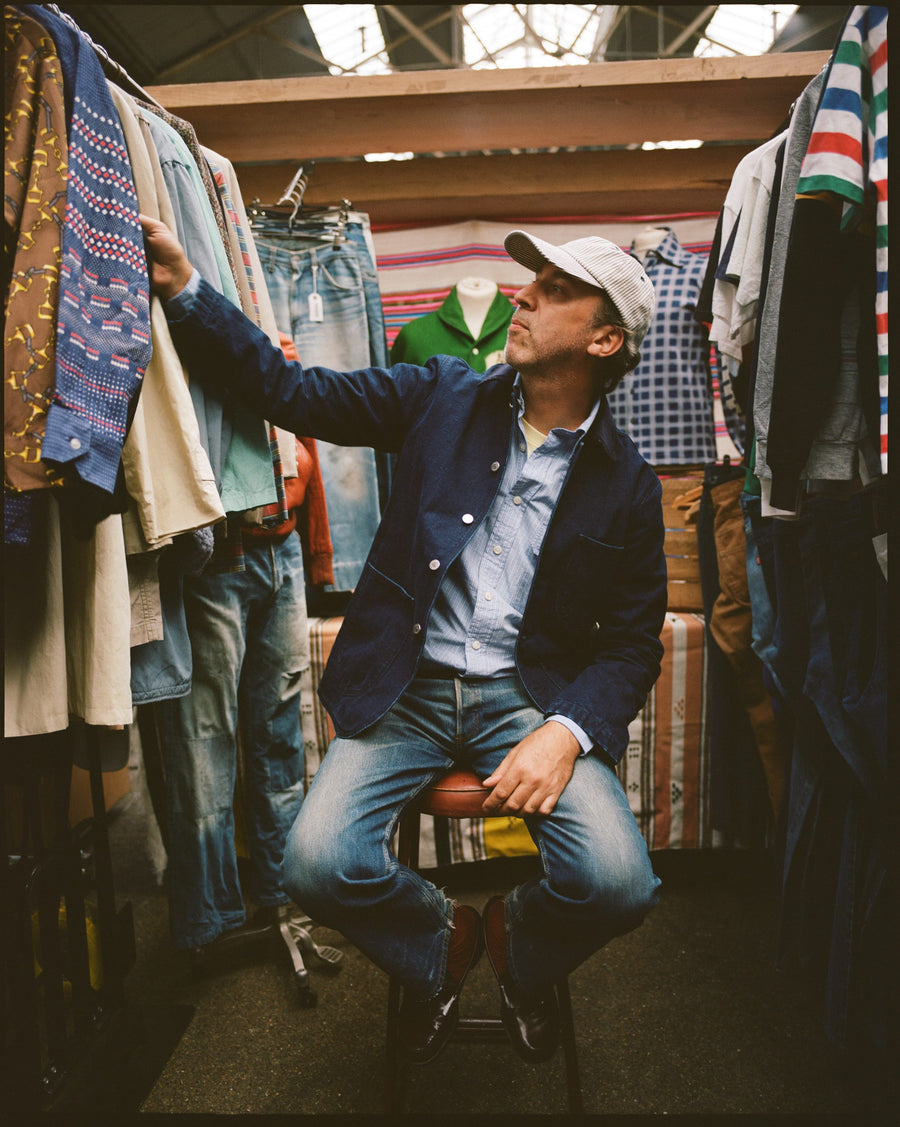 Indigo Denim Lined Chore Jacket