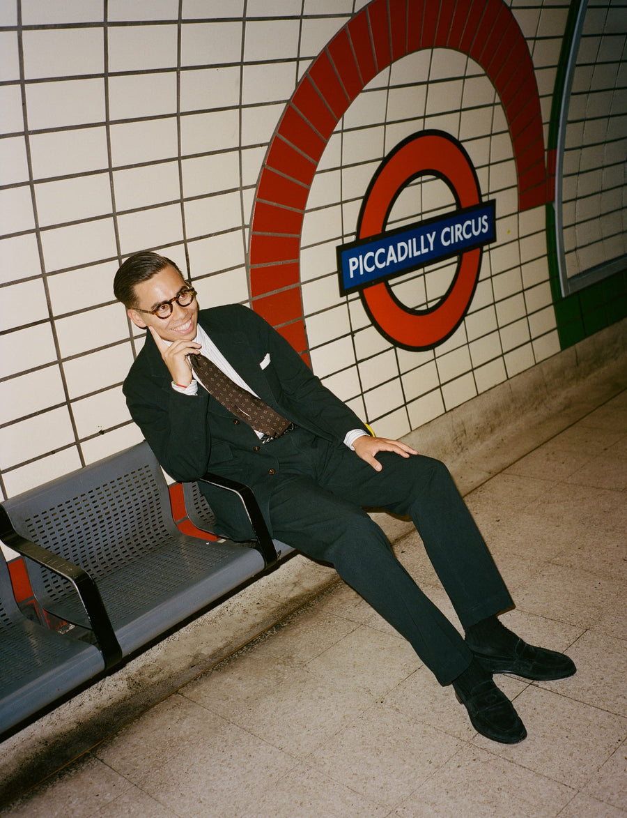 Black Cotton-Linen Games Blazer Mk. IV