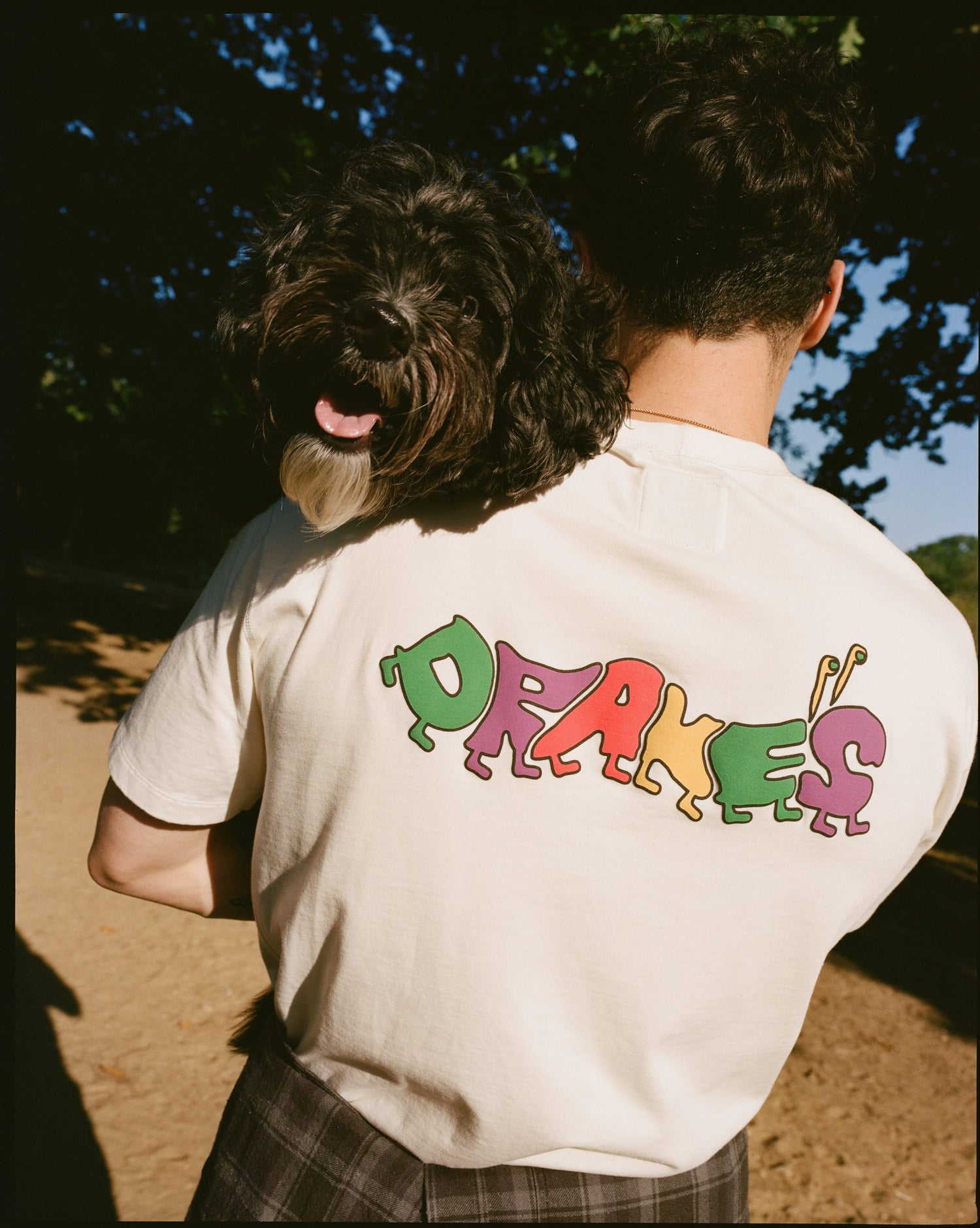 Antique White 'Caterpillar' Print Short-Sleeve Hiking T-Shirt