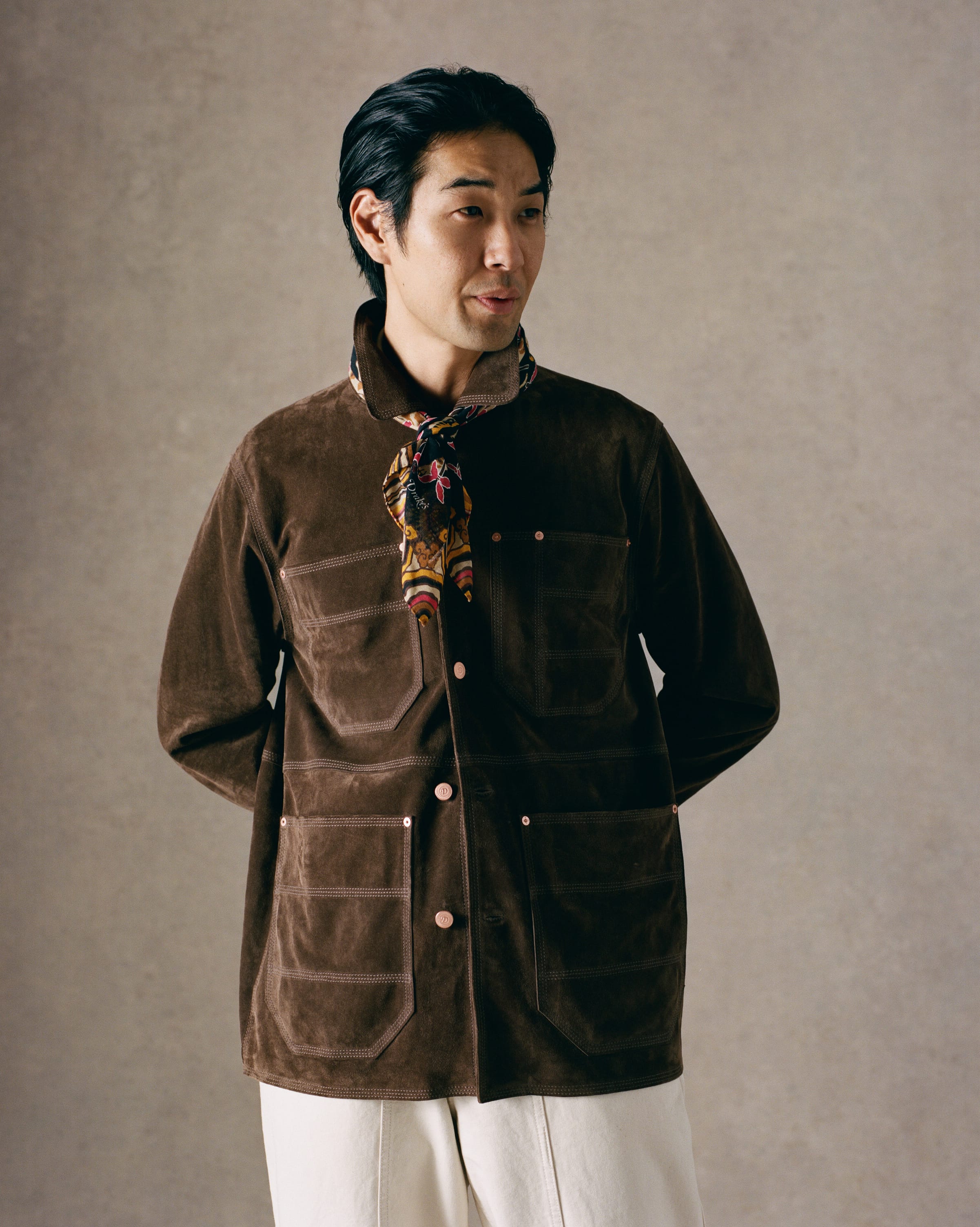 Brown Suede Welder Jacket