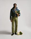Olive and Navy Reversible Cotton Blouson Jacket