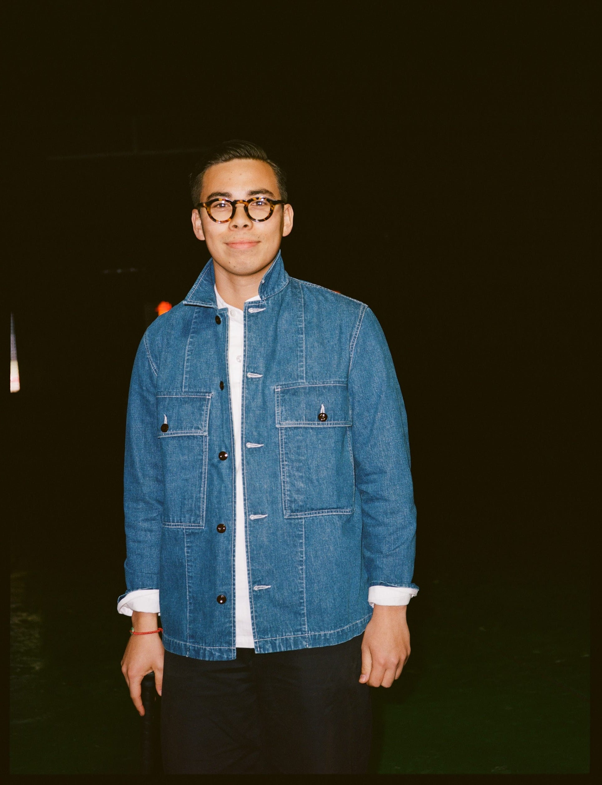 Stone Wash Selvedge Denim Field Shirt