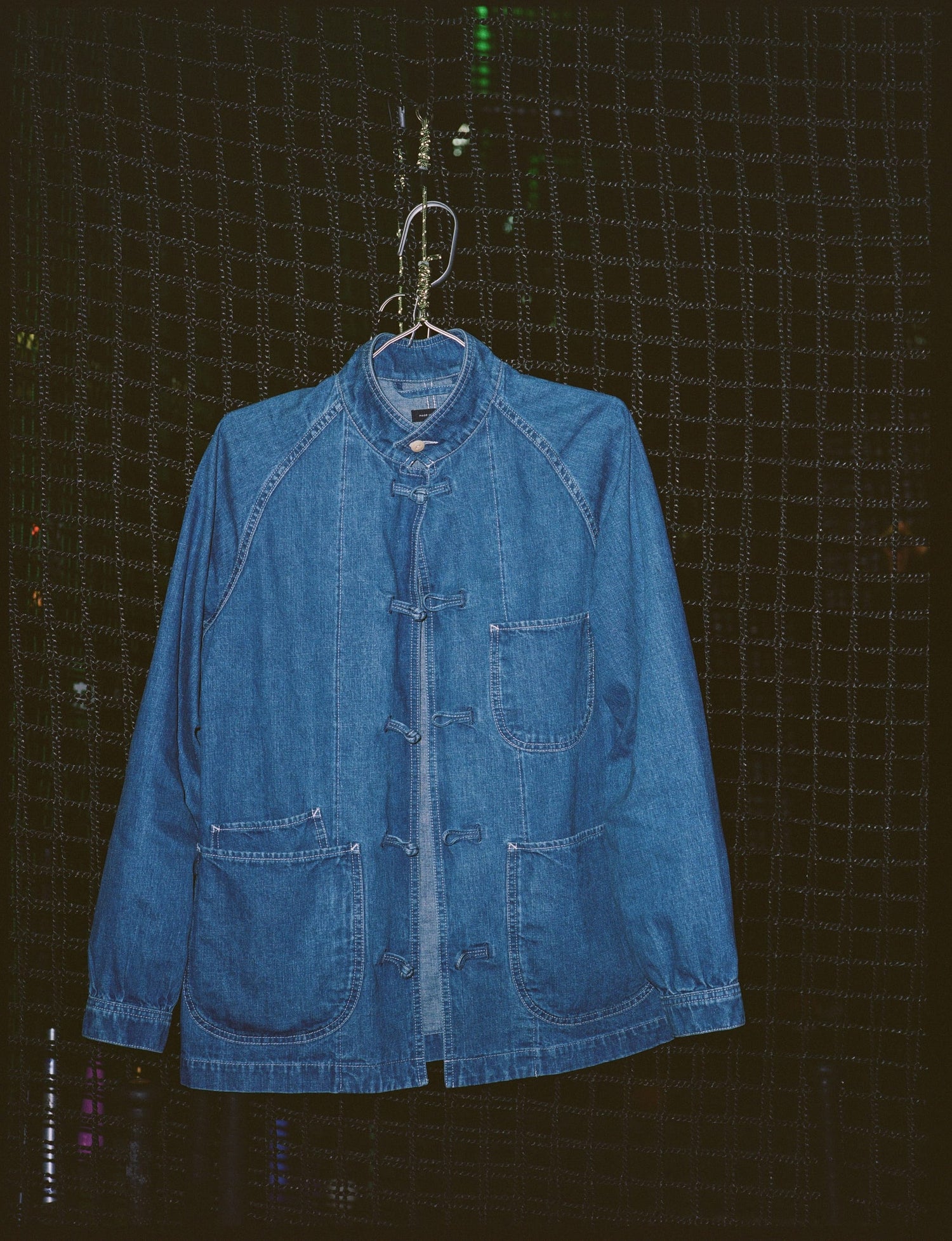 Stone Wash Selvedge Denim Artist Chore Jacket