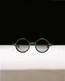 Drake's by Ransome Dark Green Round Frame Sunglasses