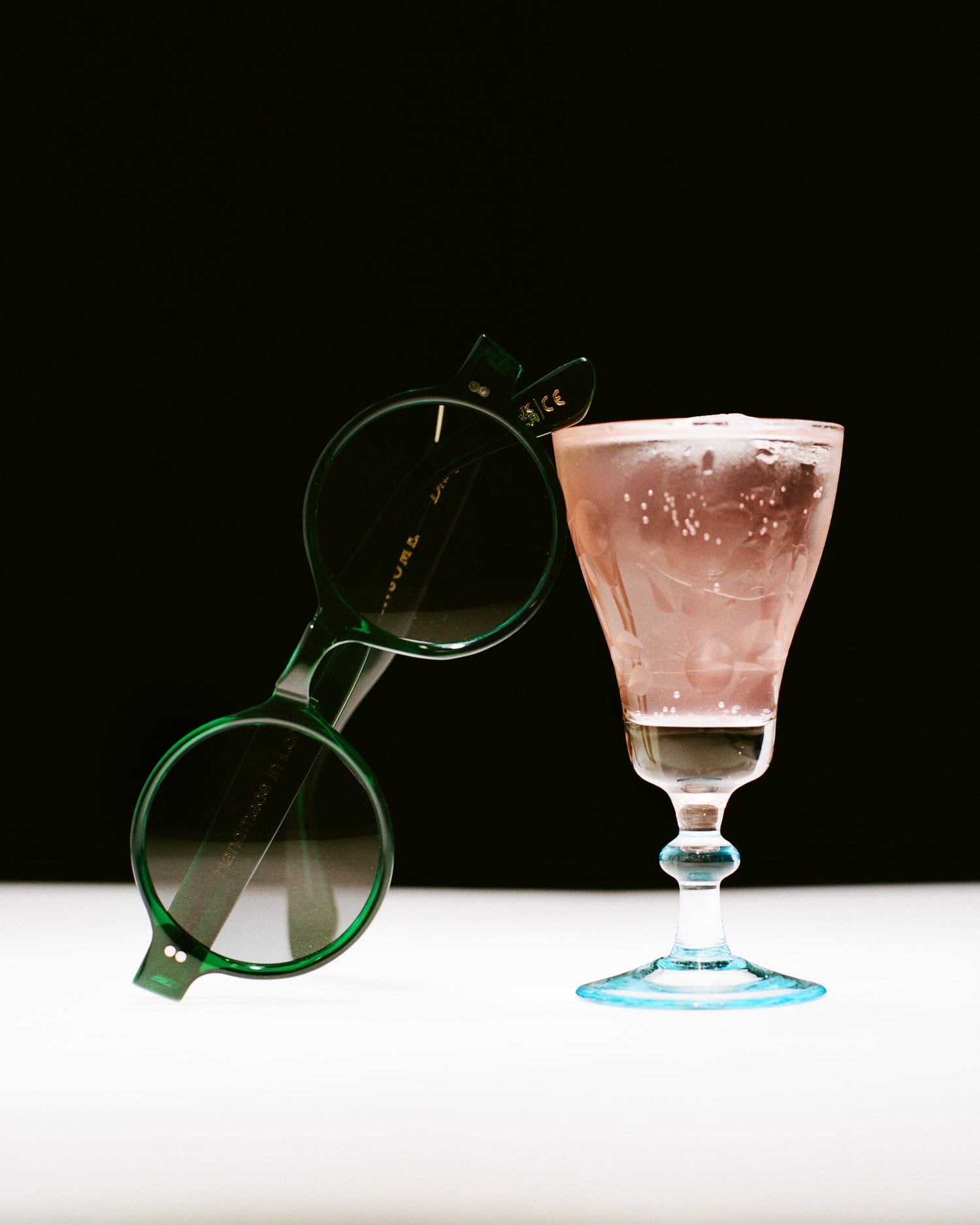 Drake's by Ransome Dark Green Round Frame Sunglasses