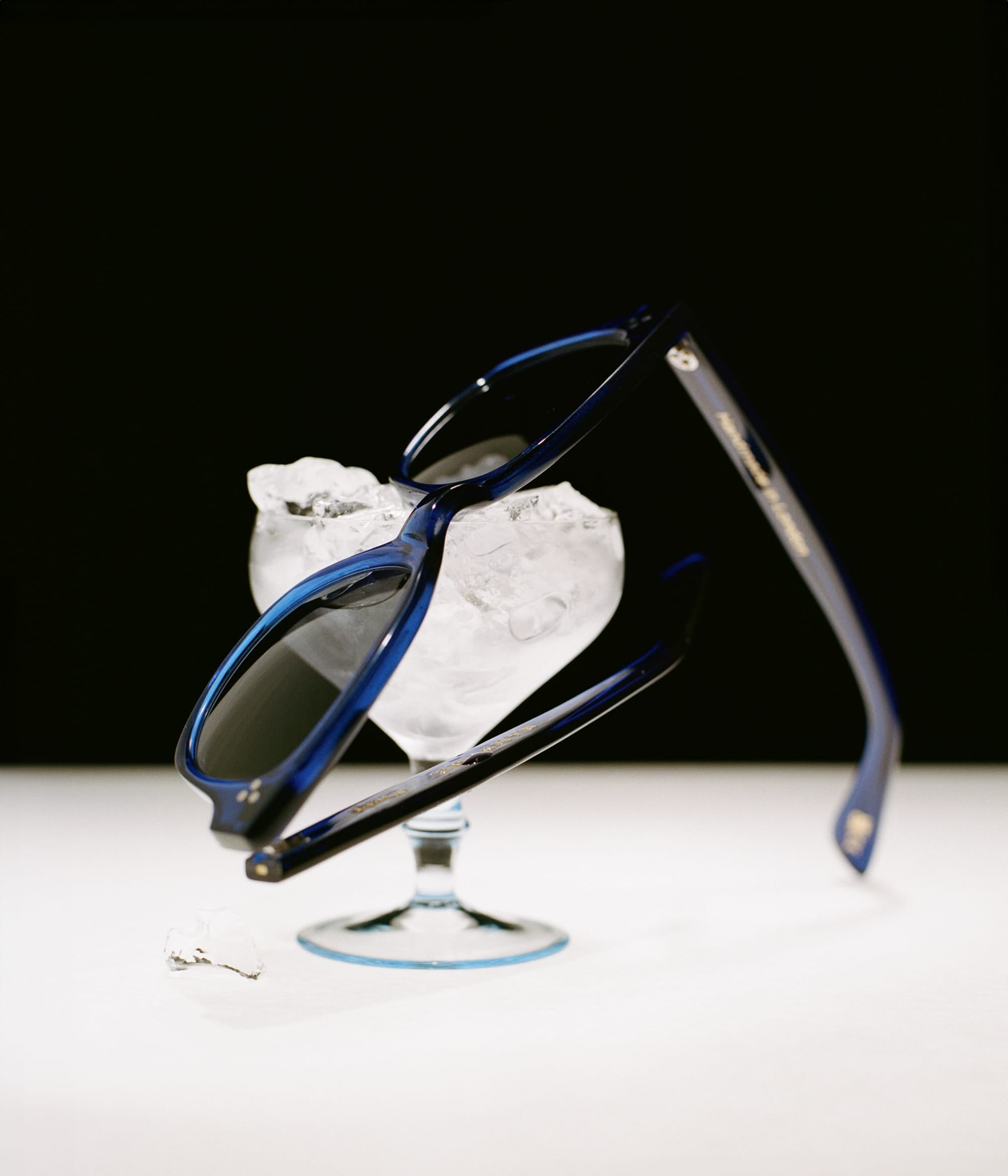 Drake's by Ransome Bottle Blue Rectangle Frame Sunglasses – Drakes
