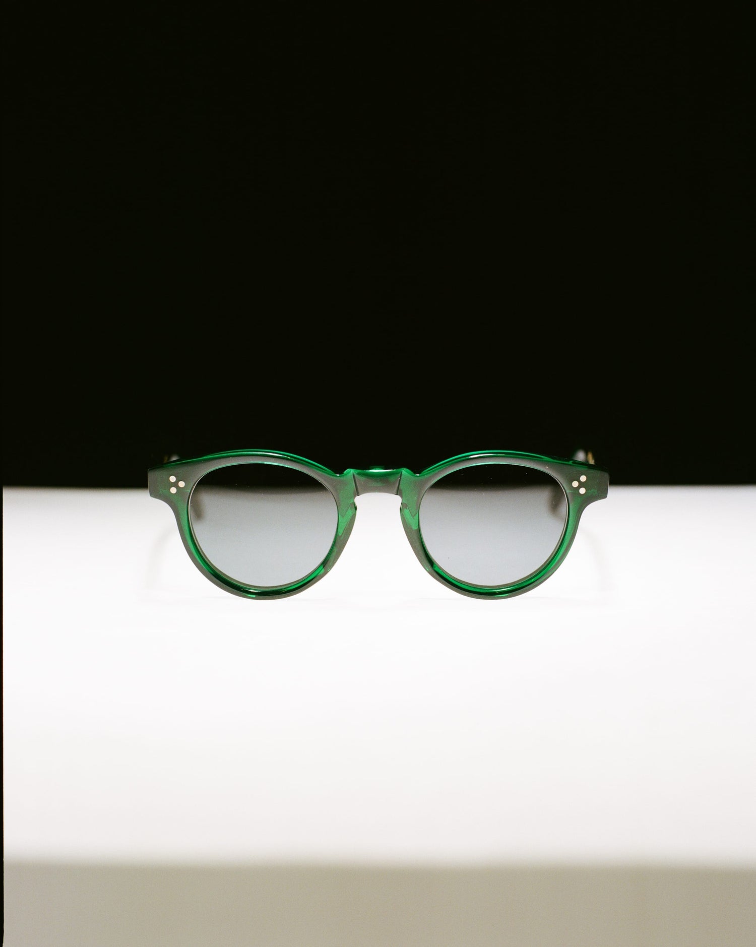 Drake's by Ransome Dark Green Panto Frame Sunglasses