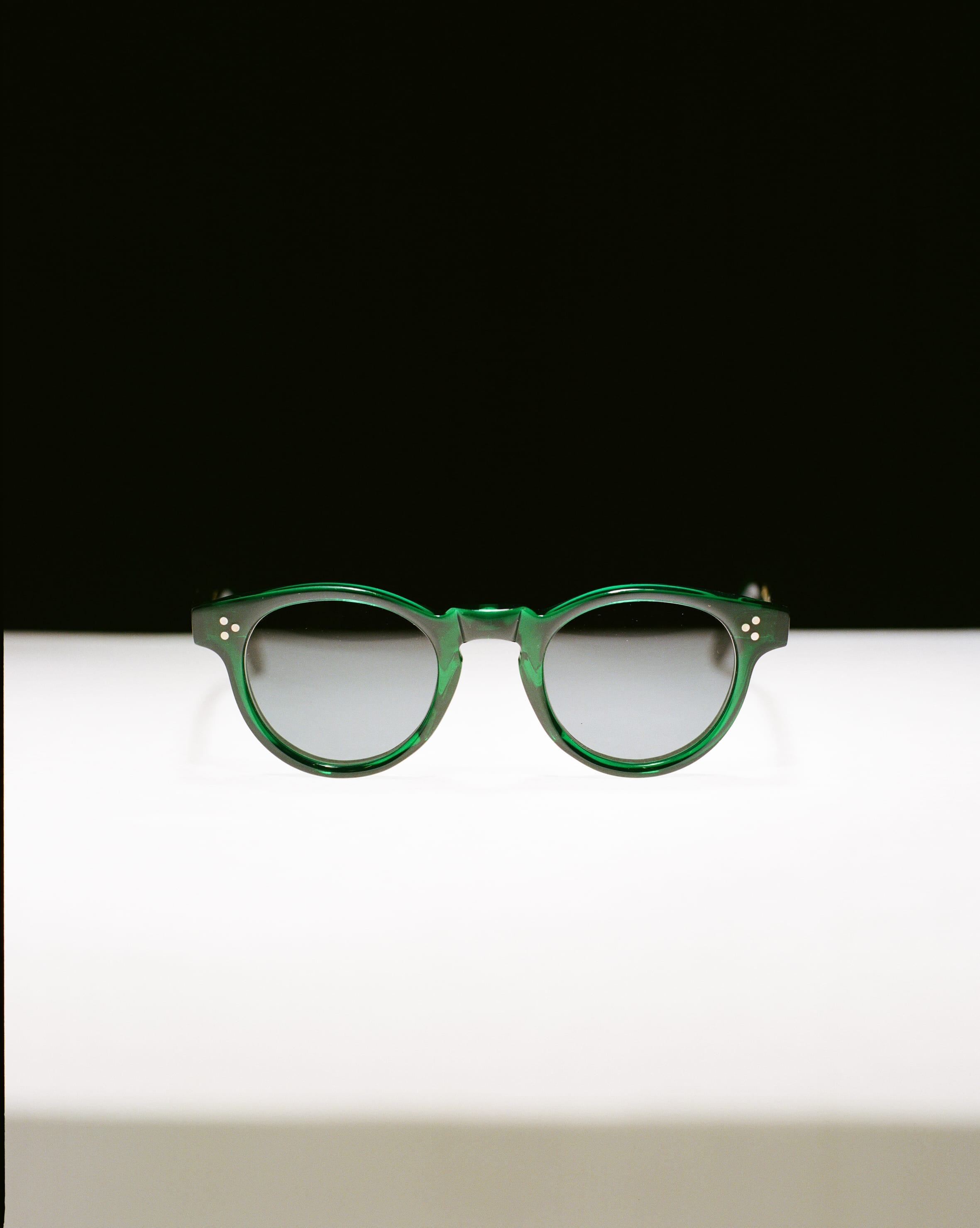 Drake's by Ransome Dark Green Panto Frame Sunglasses