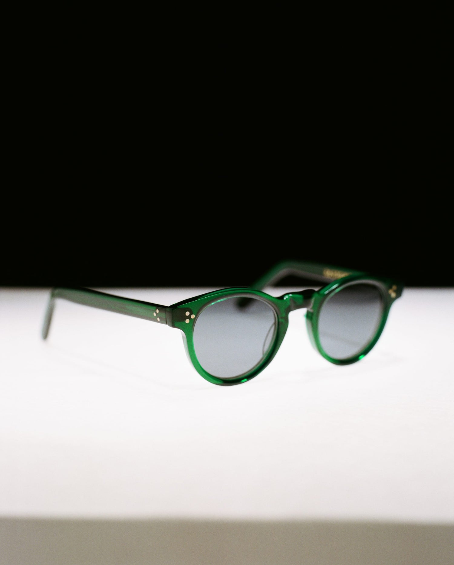 Drake's by Ransome Dark Green Panto Frame Sunglasses