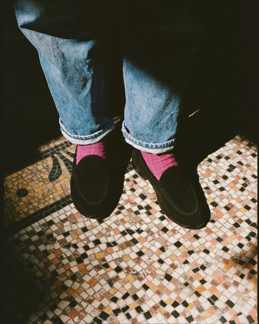Black Suede Henri Summer Loafer