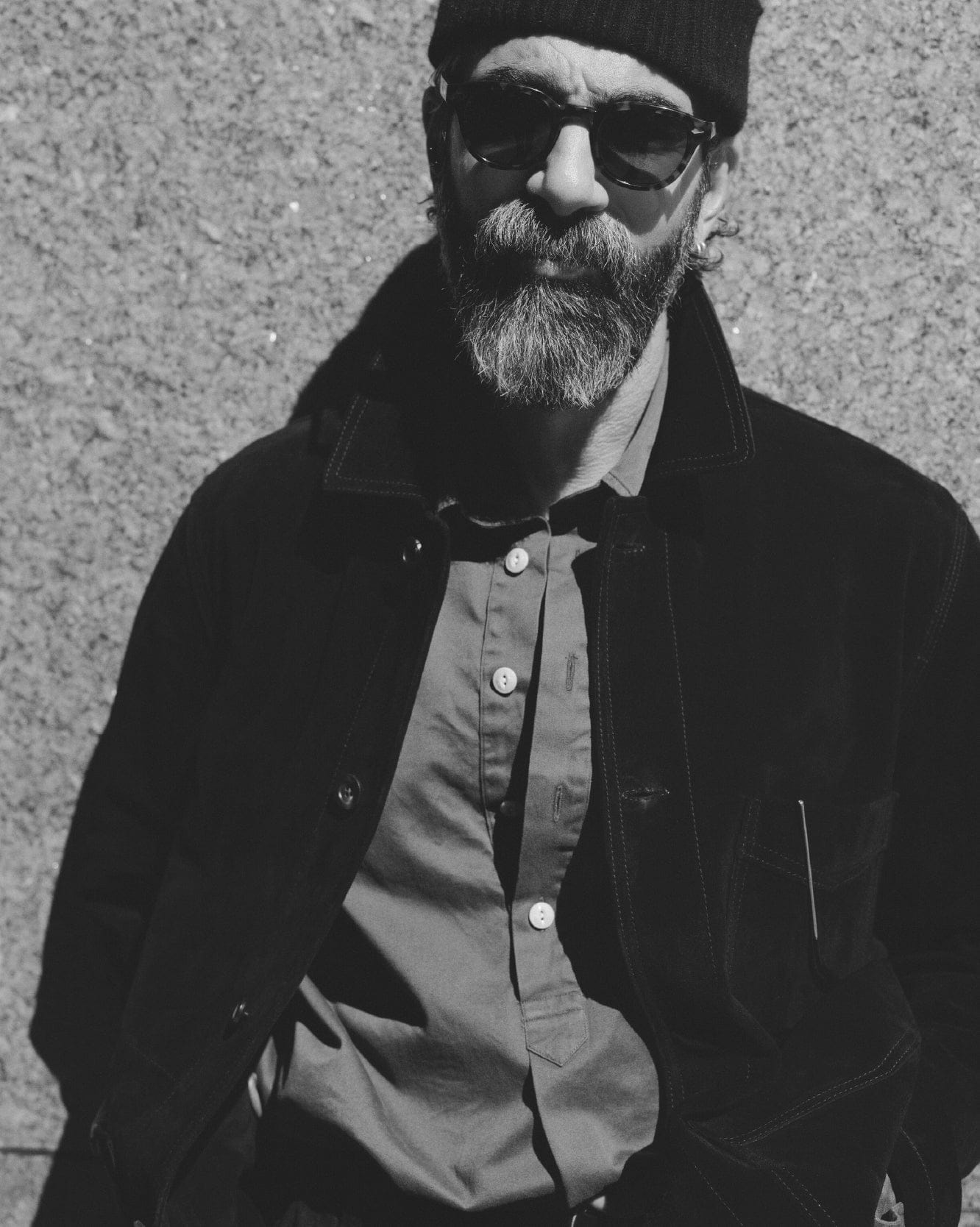 Drake's by A. Levine Olive Cotton Popover Shirt