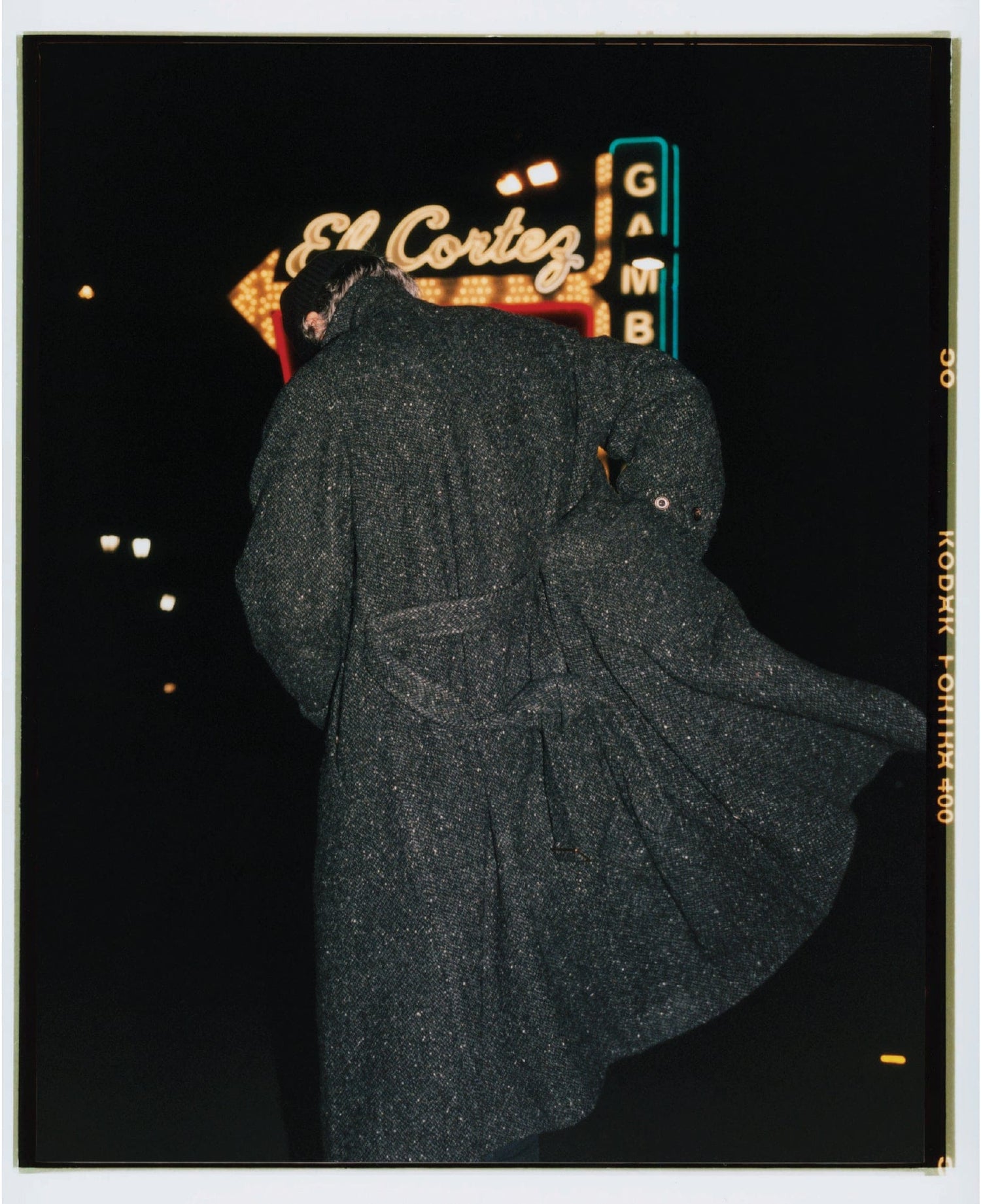 Drake's by A. Levine Black Wool Raglan Overcoat