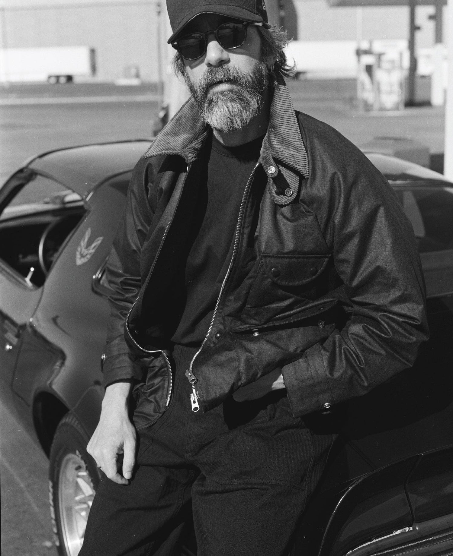 Drake's by A. Levine Black Waxed Coverall Jacket