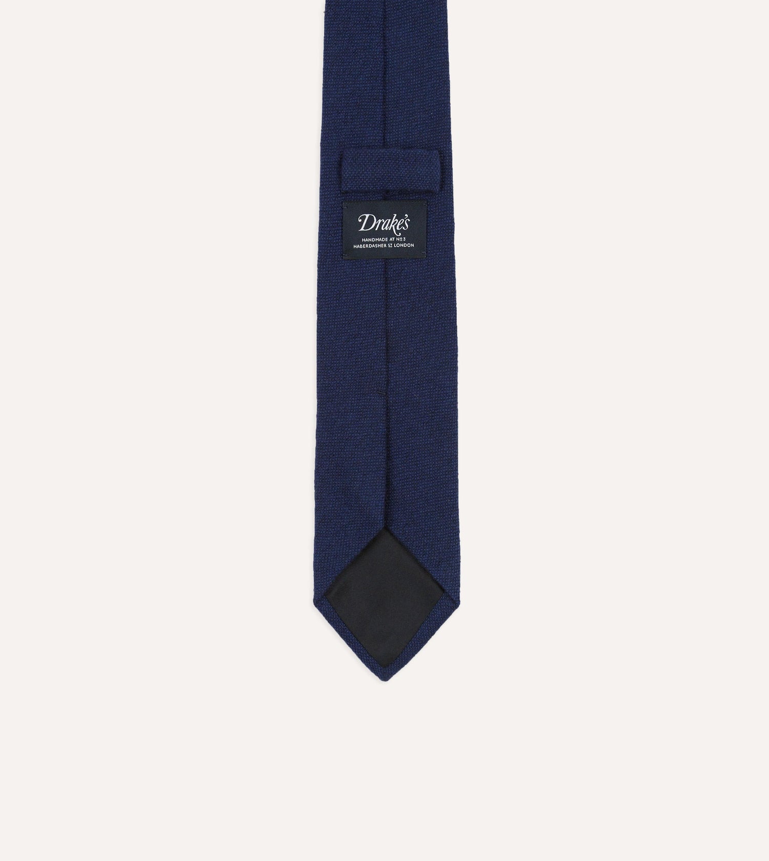 Indigo Pure Cashmere Solid Tipped Tie