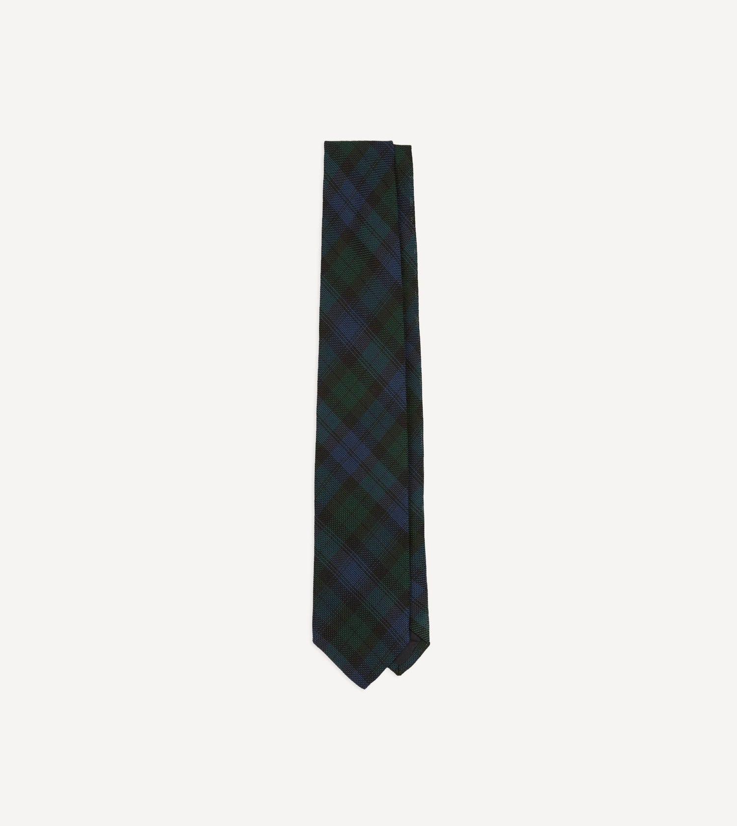 Blackwatch Fine Woven Grenadine Silk Tipped Tie