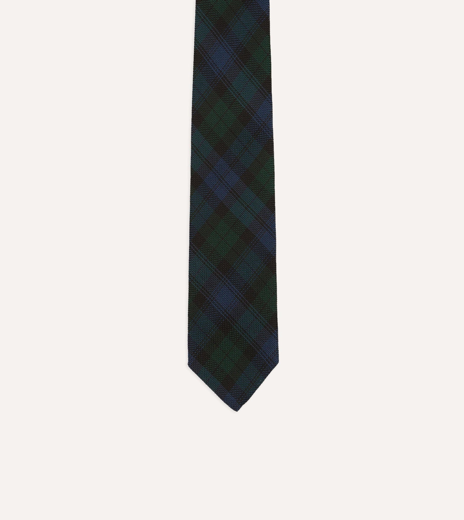 Blackwatch Fine Woven Grenadine Silk Tipped Tie