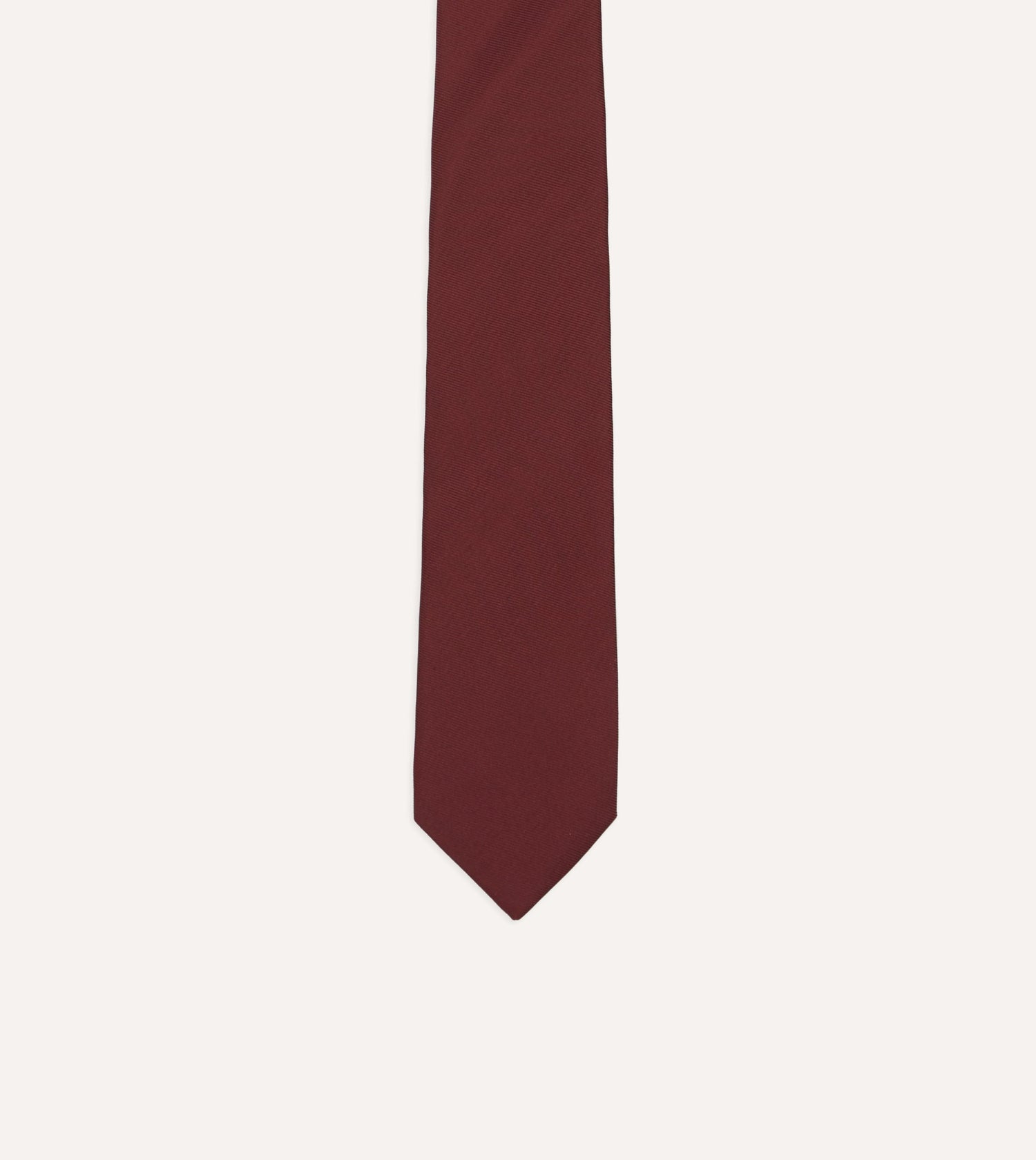 Burgundy 50oz Silk Twill Tipped Tie